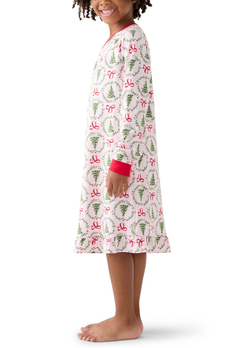 Big Kid Holiday Bows & Wreaths Nightgown