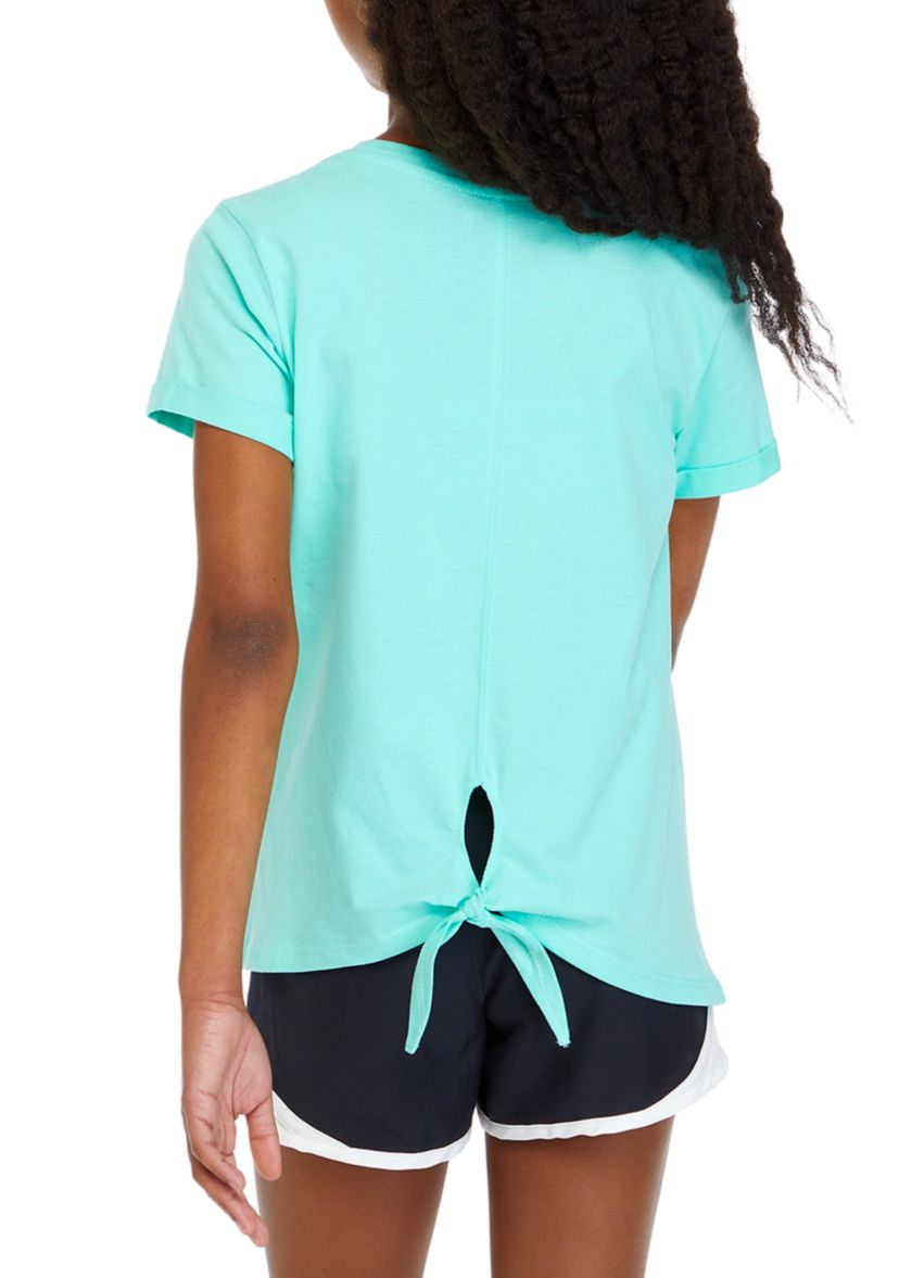 Girls 7-16 Short Sleeve Tie Back T-Shirt 