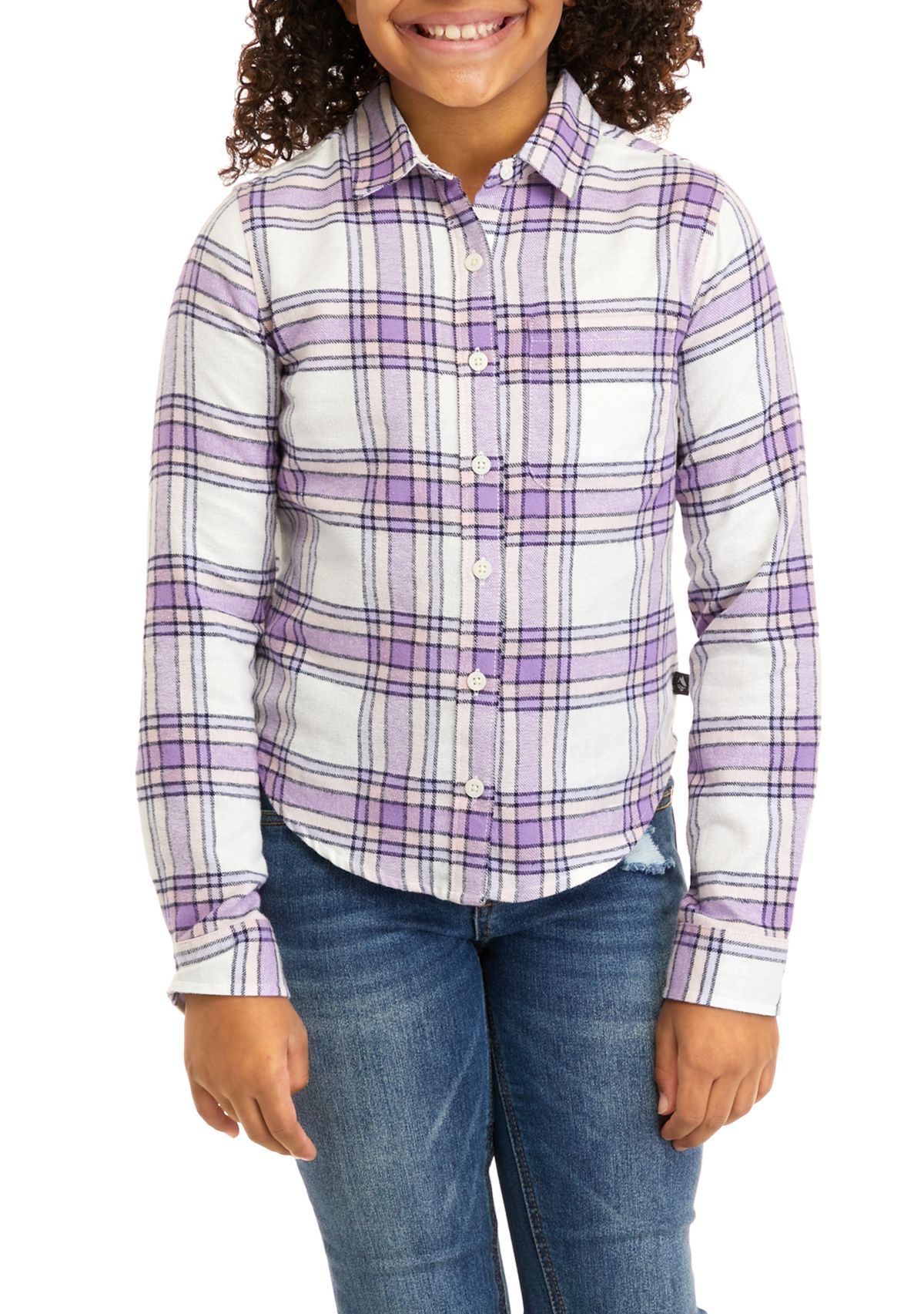 Girls 7-16 Flannel Top