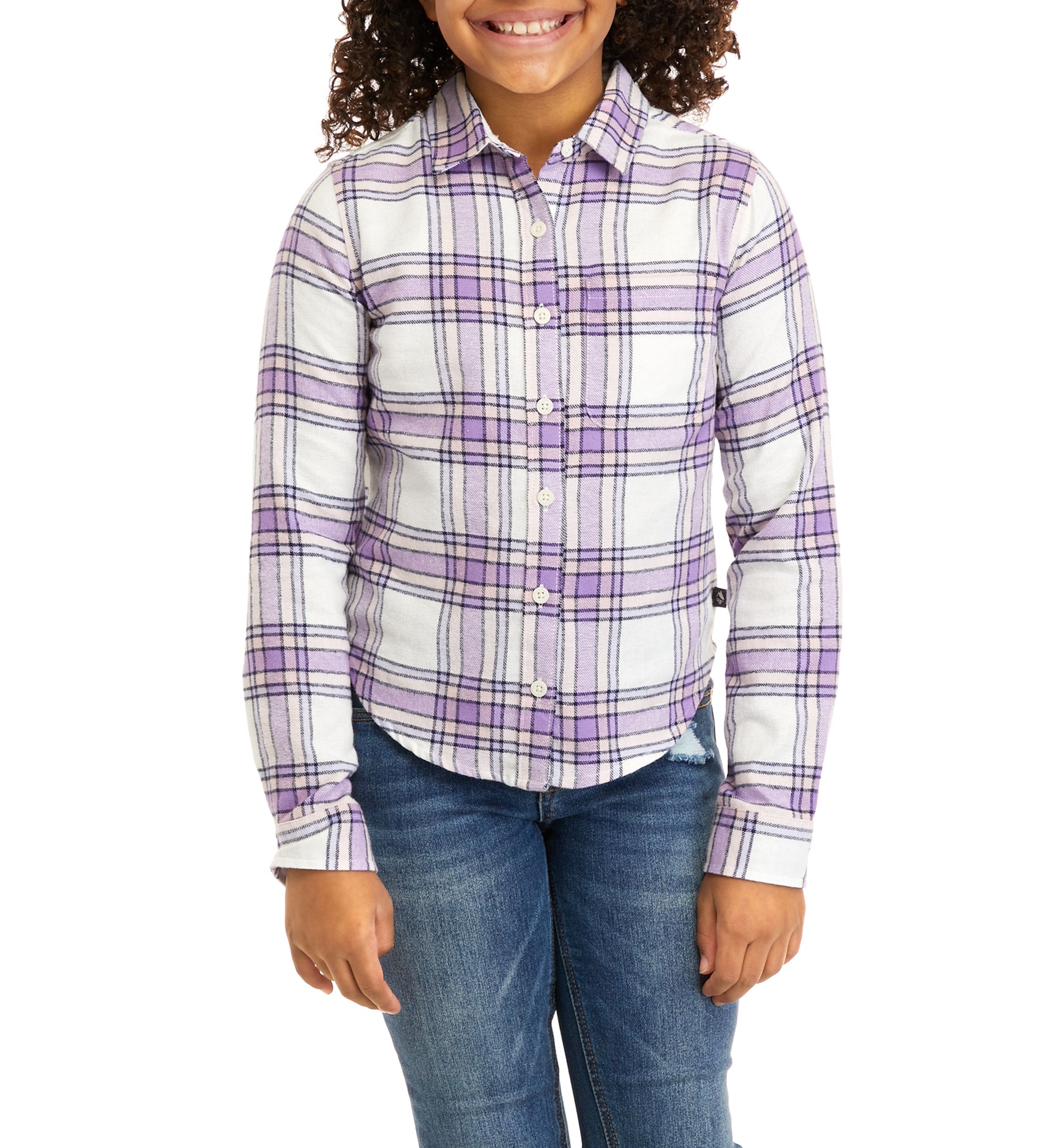 Girls 7-16 Flannel Top