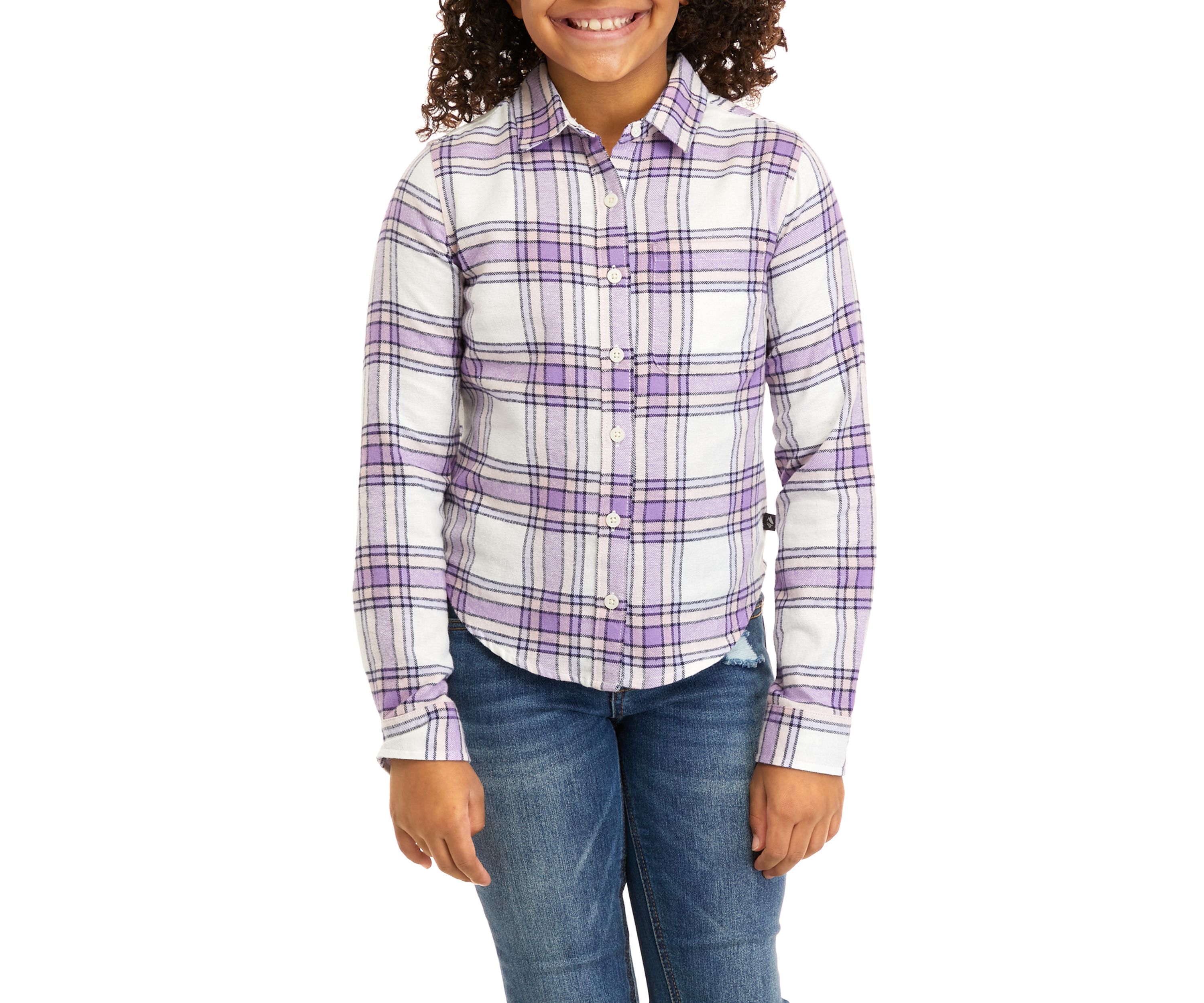 Girls 7-16 Flannel Top
