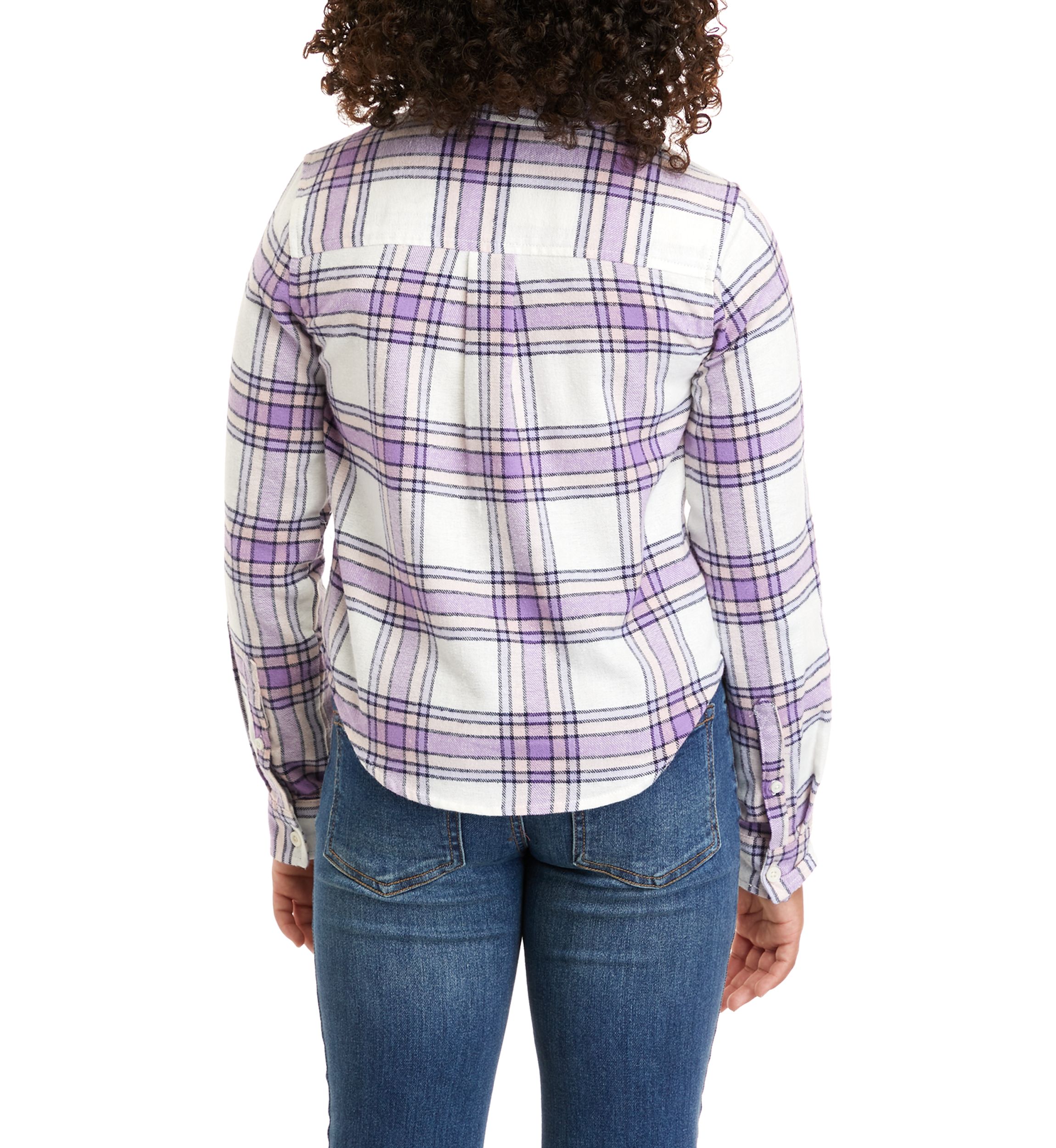 Girls 7-16 Flannel Top