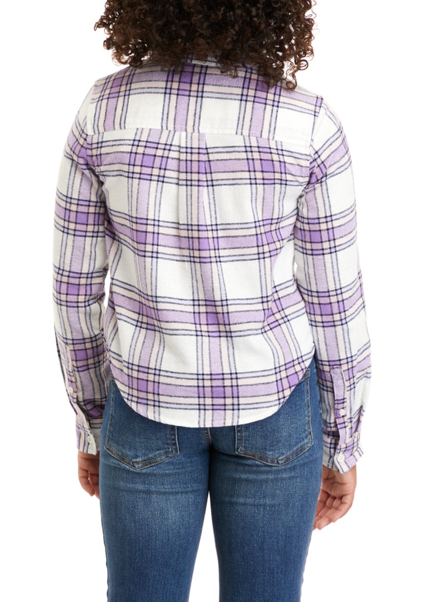 Girls 7-16 Flannel Top