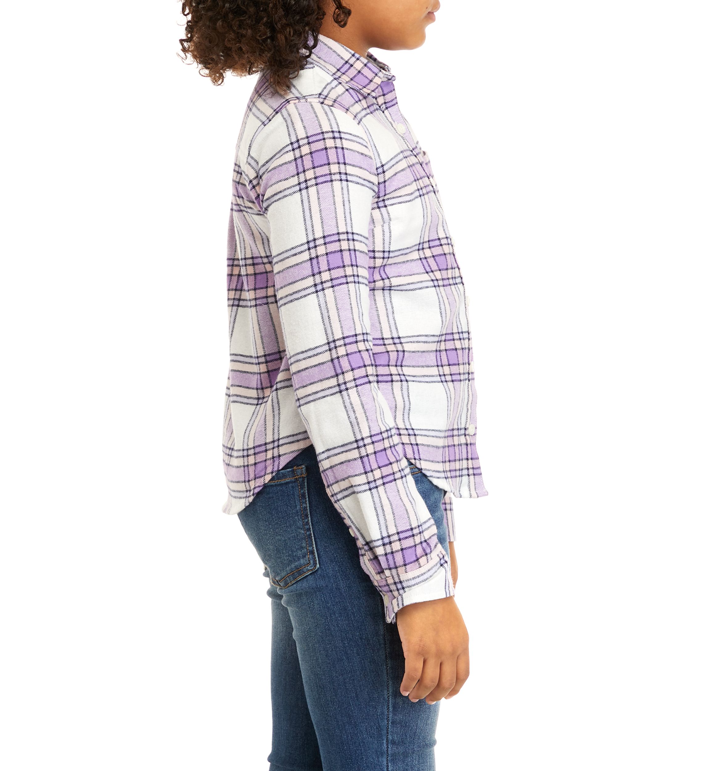 Girls 7-16 Flannel Top