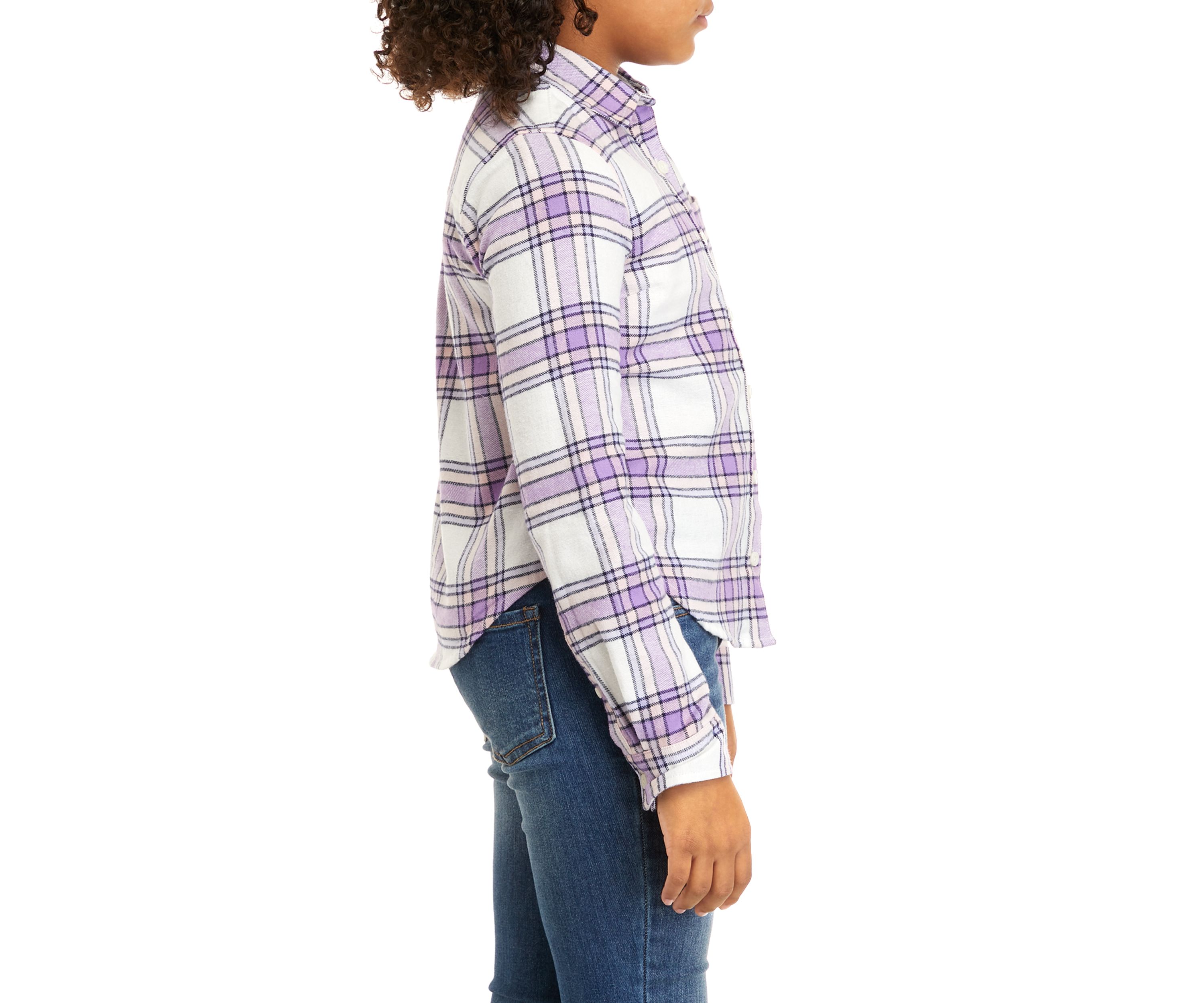 Girls 7-16 Flannel Top
