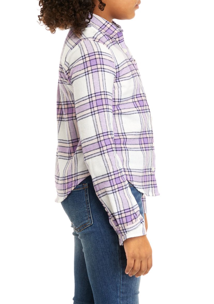 Girls 7-16 Flannel Top