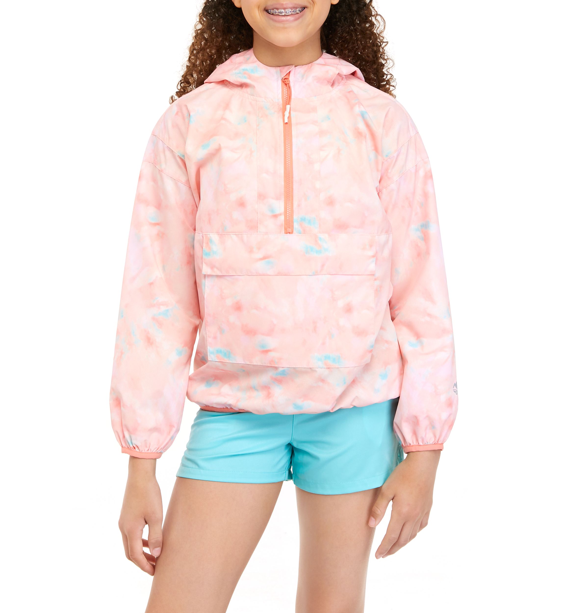 Girls 7-16 Printed Windbreaker 