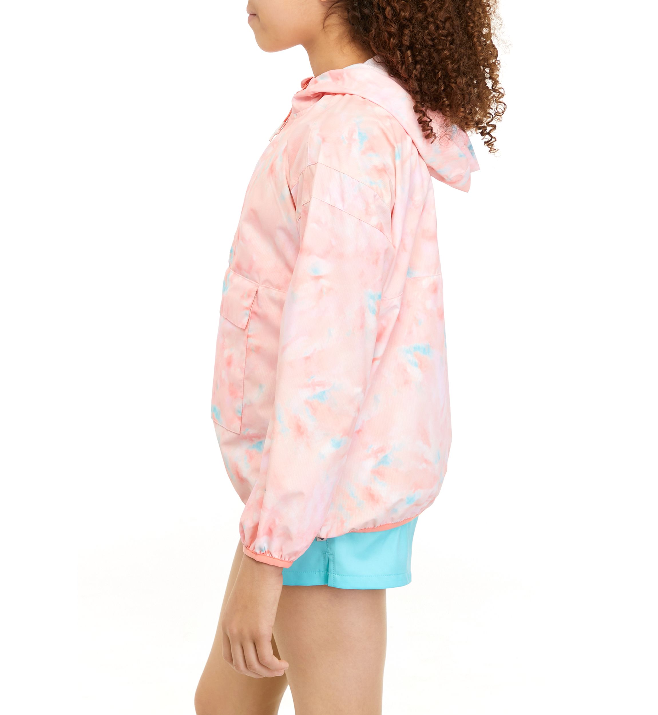 Girls 7-16 Printed Windbreaker 