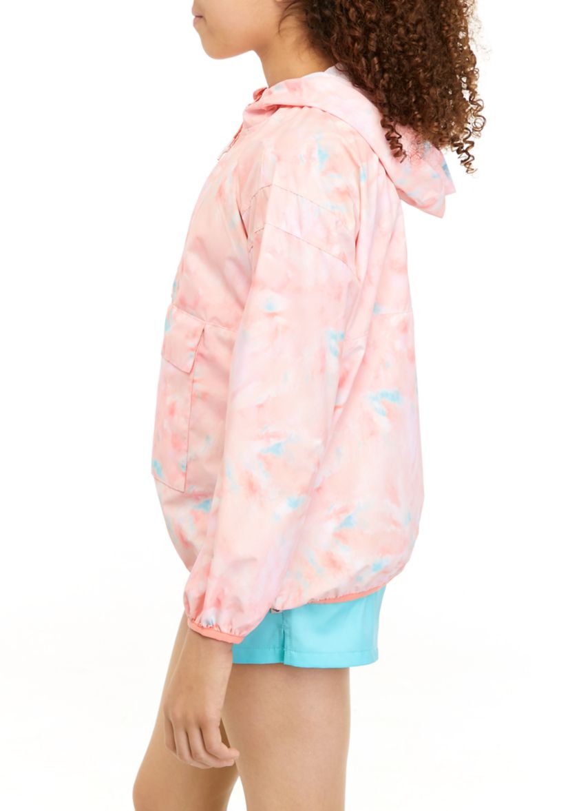 Girls 7-16 Printed Windbreaker 
