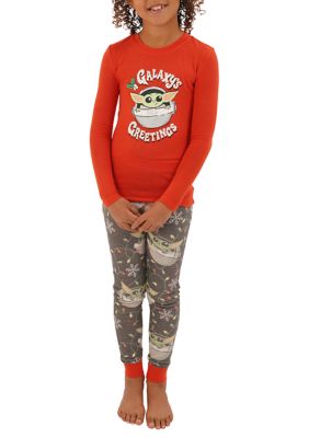 plan Terzijde Benodigdheden Nite Nite by Munki Munki Kids Baby Yoda Jersey Pajama Set | belk