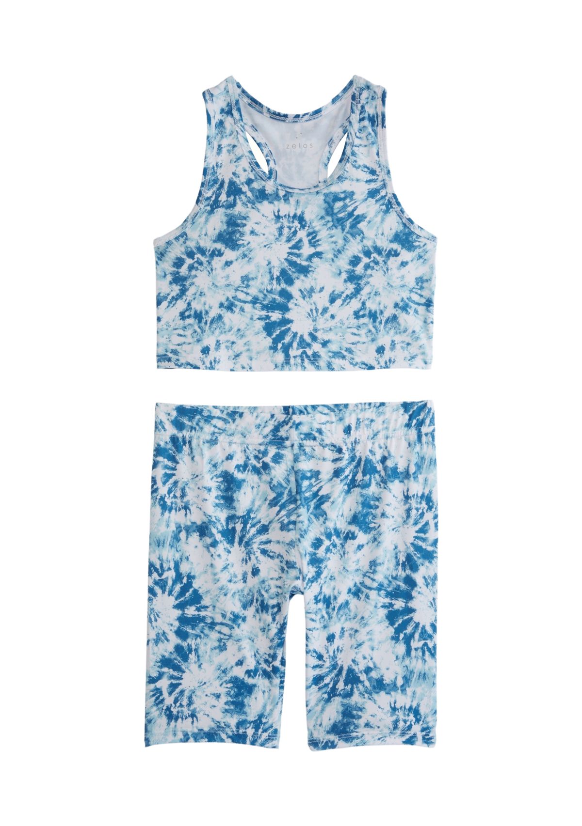 Girls 7-16 Sleeveless Bra Tank and Bike Shorts Set 