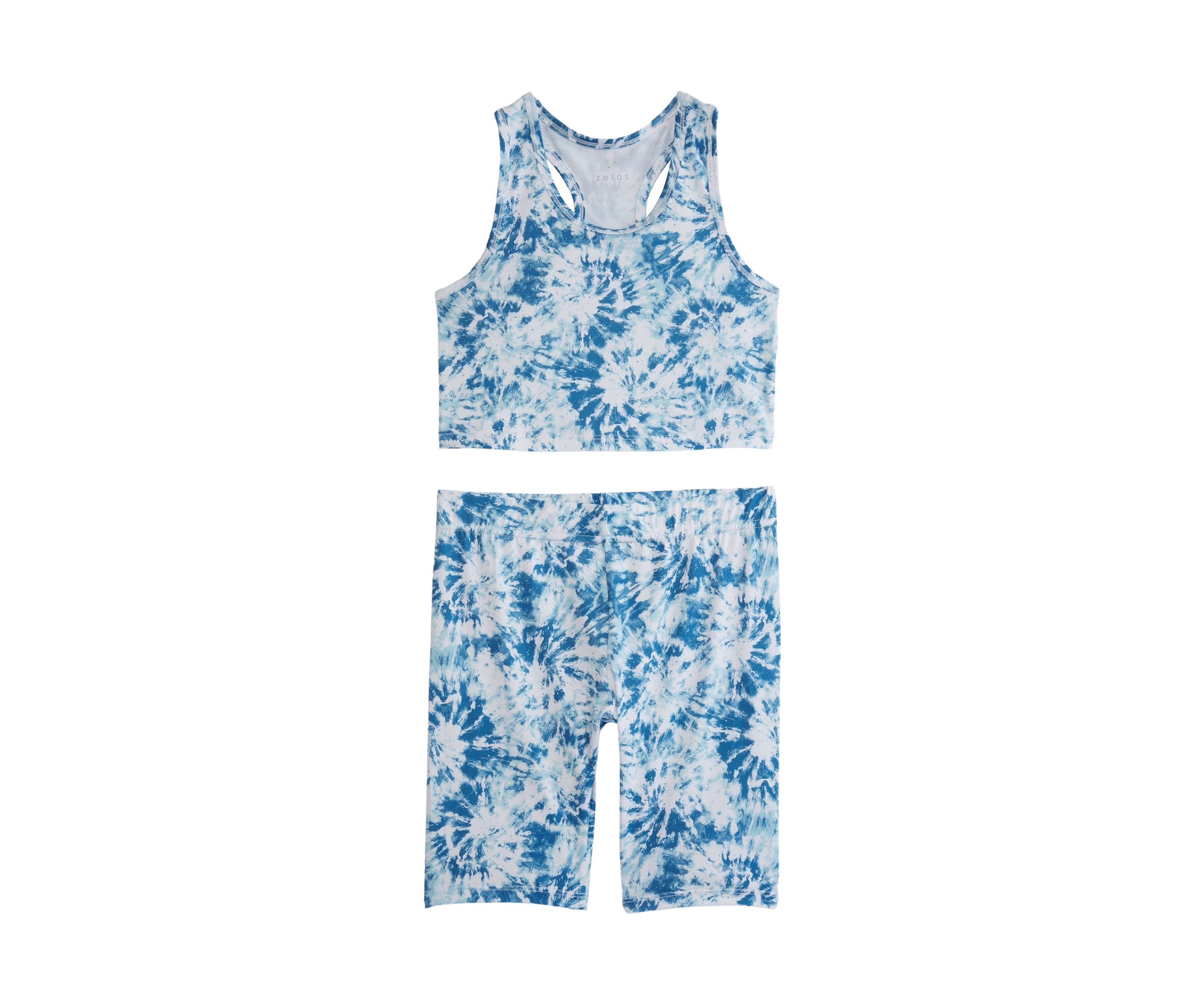 Girls 7-16 Sleeveless Bra Tank and Bike Shorts Set 