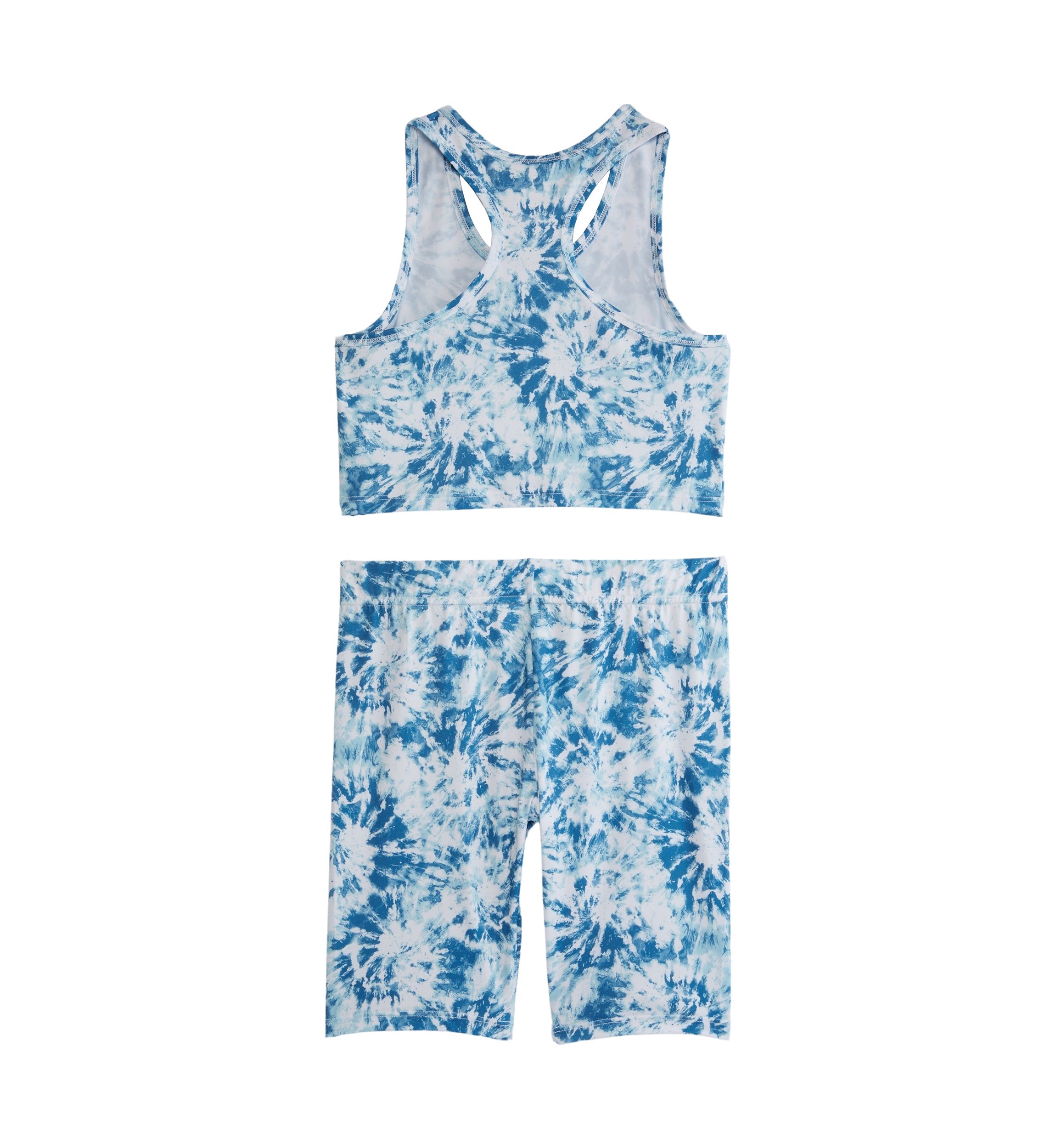 Girls 7-16 Sleeveless Bra Tank and Bike Shorts Set 