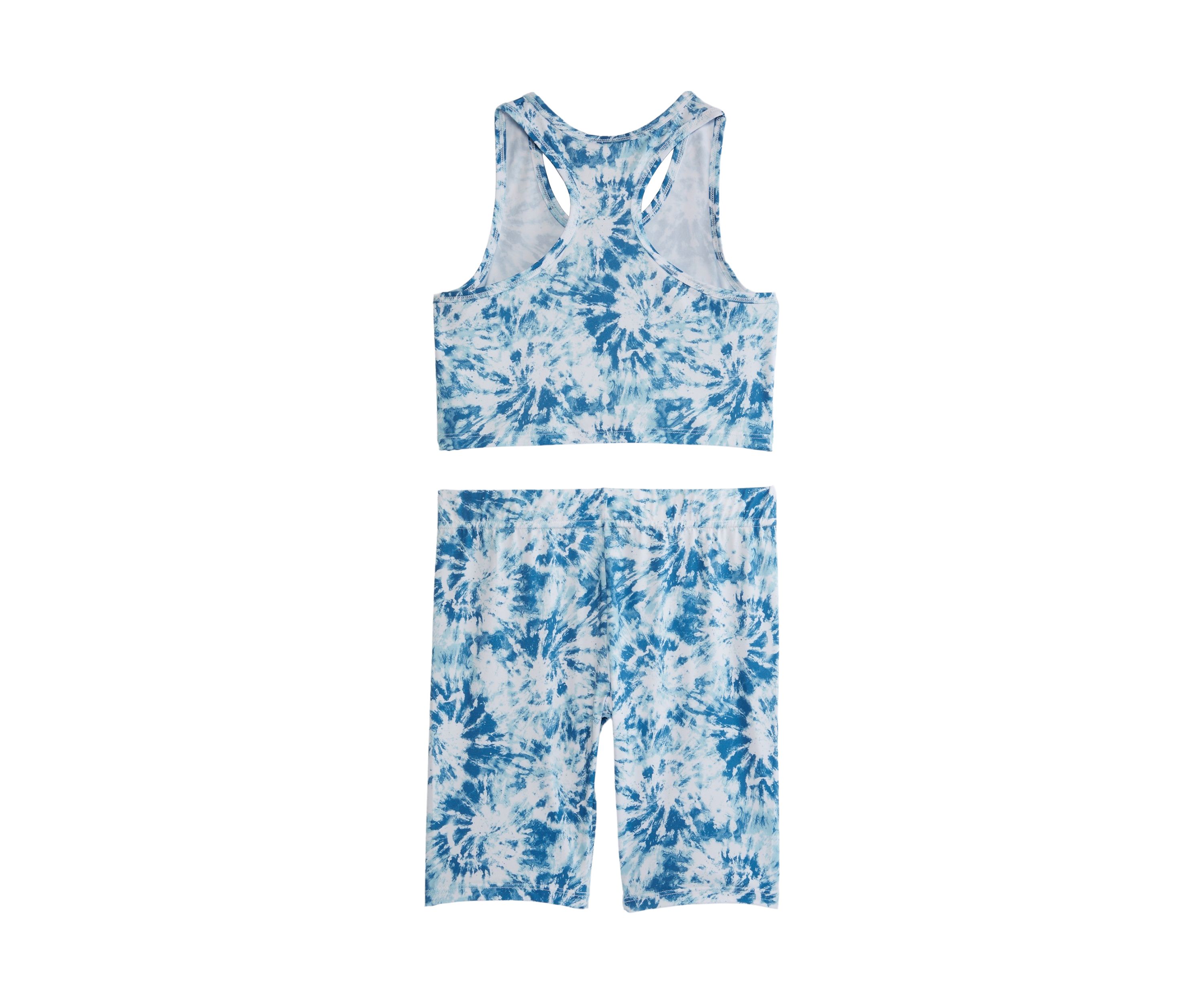 Girls 7-16 Sleeveless Bra Tank and Bike Shorts Set 