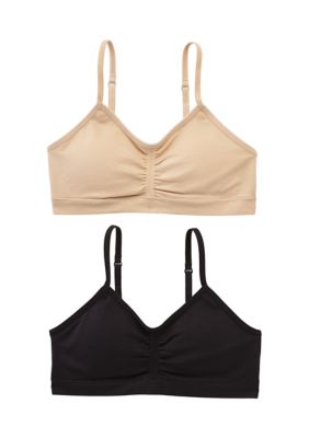 Maidenform Girls Girl Seamless Ruched Crop Bralette : : Clothing,  Shoes & Accessories