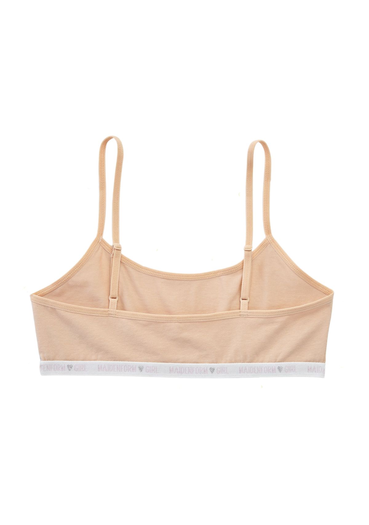 Girls Cotton Logo Bralettes - 3 Pack