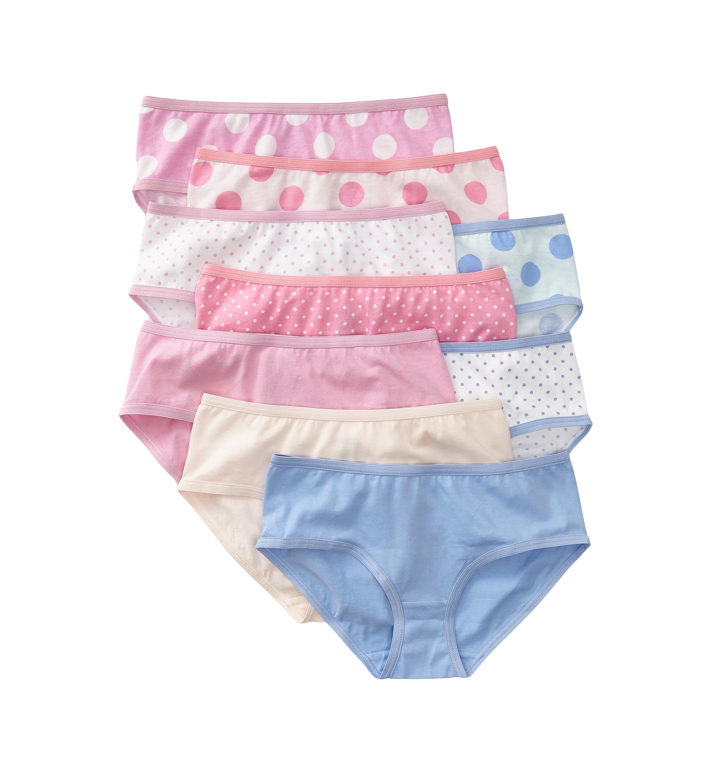 Girls 4-16 Hipster Underwear - 9 Pack 
