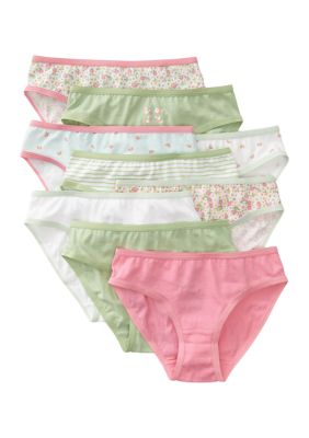 Girls 4-16 Bikini Underwear - 9 Pack