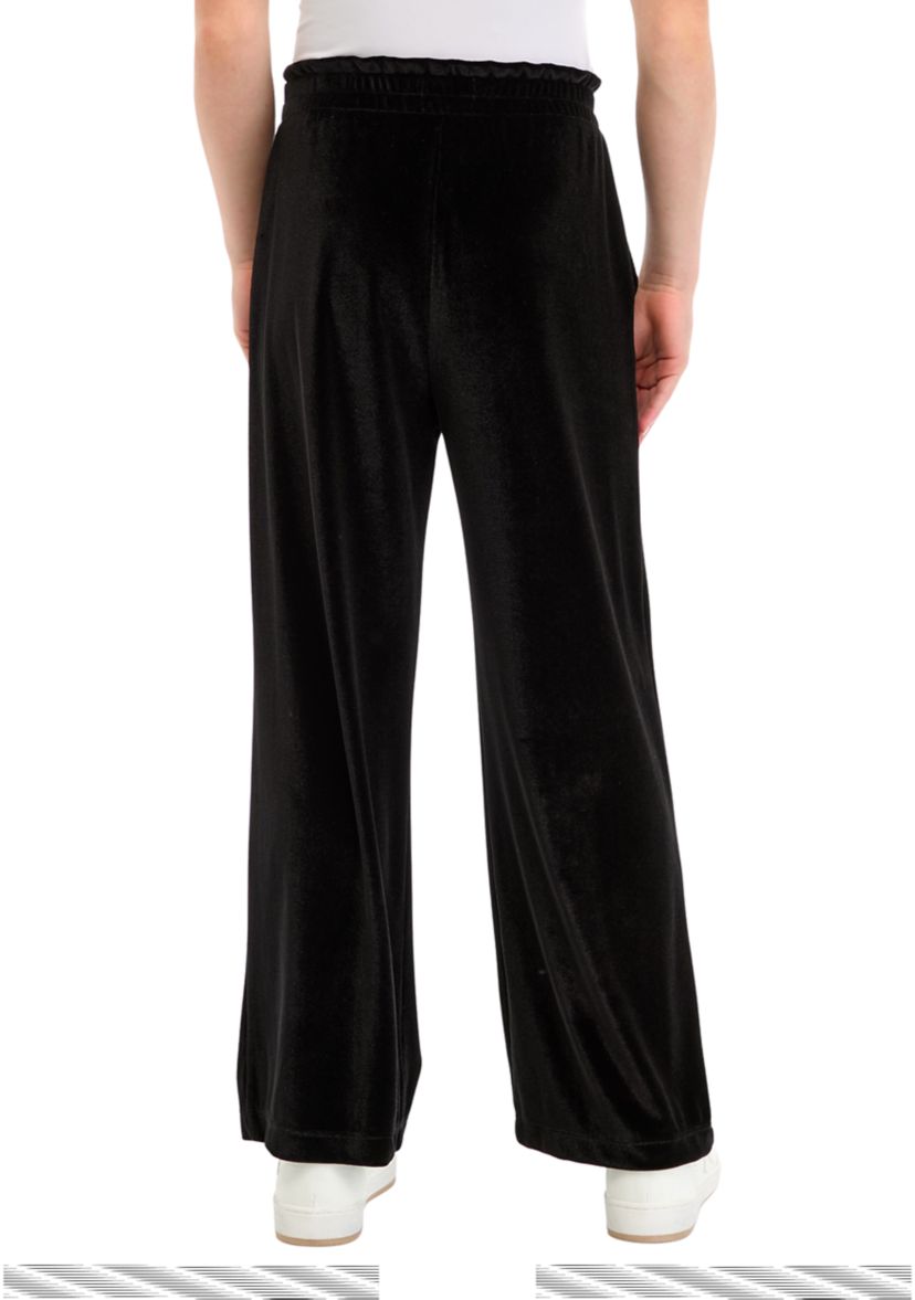 Girls 7-16 Velvet Bow Wide Leg Pants
