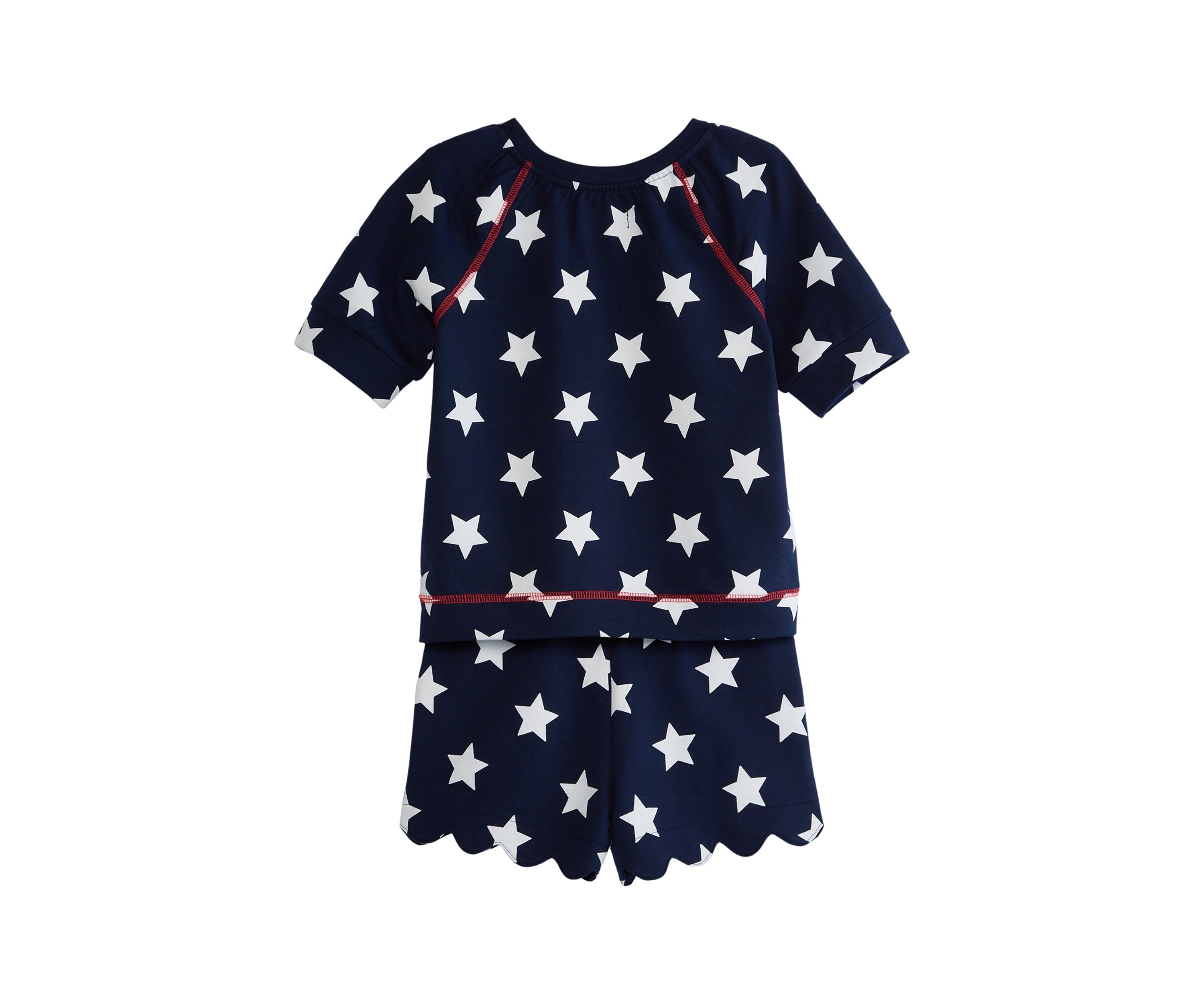 Girls 4-8 Printed Scallop Set 