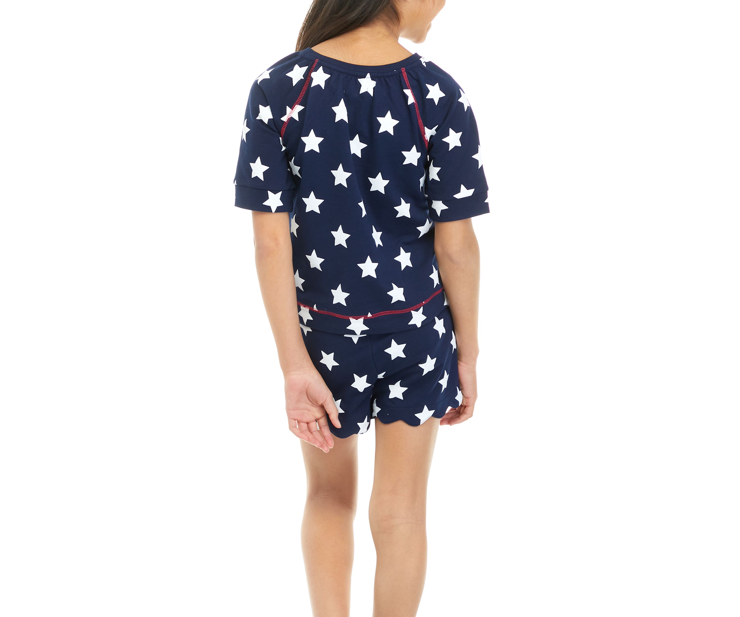 Girls 7-16 Short Sleeve Sweatshirt and Shorts Set 