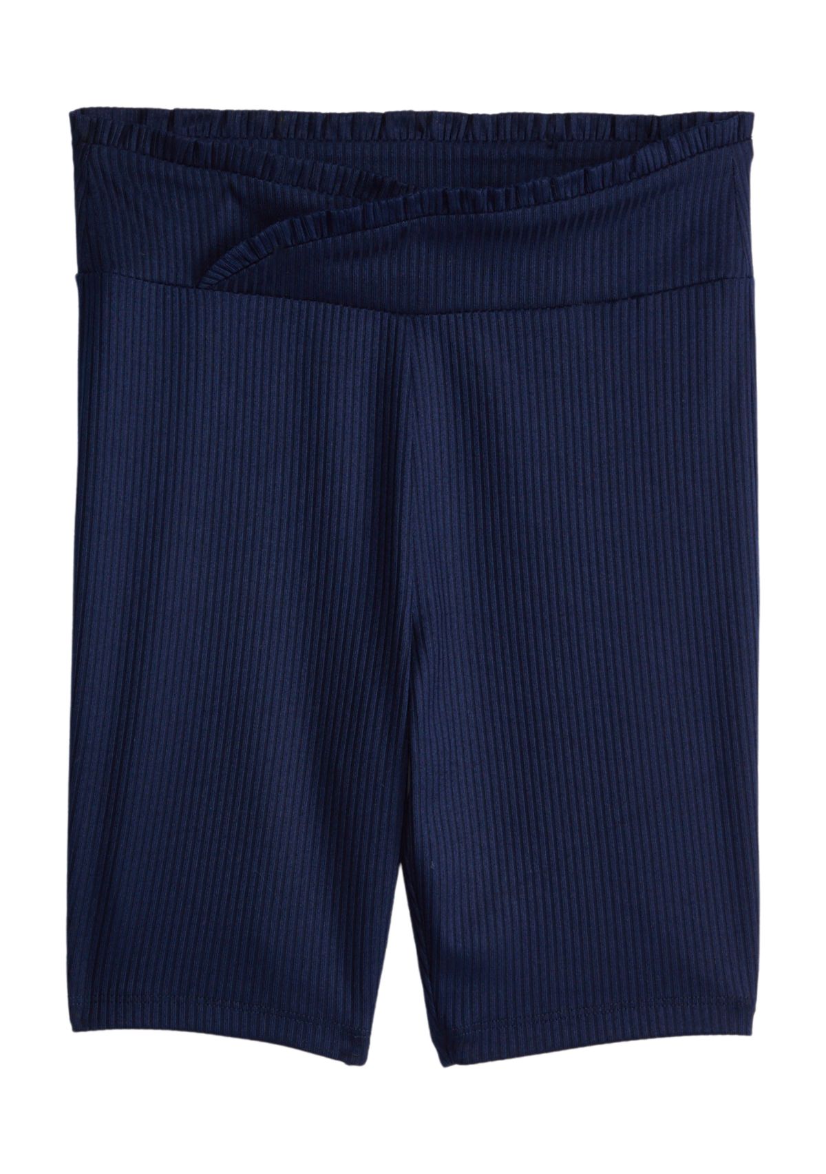 Girls 7-16 Pulled On Ribbed Bike Shorts