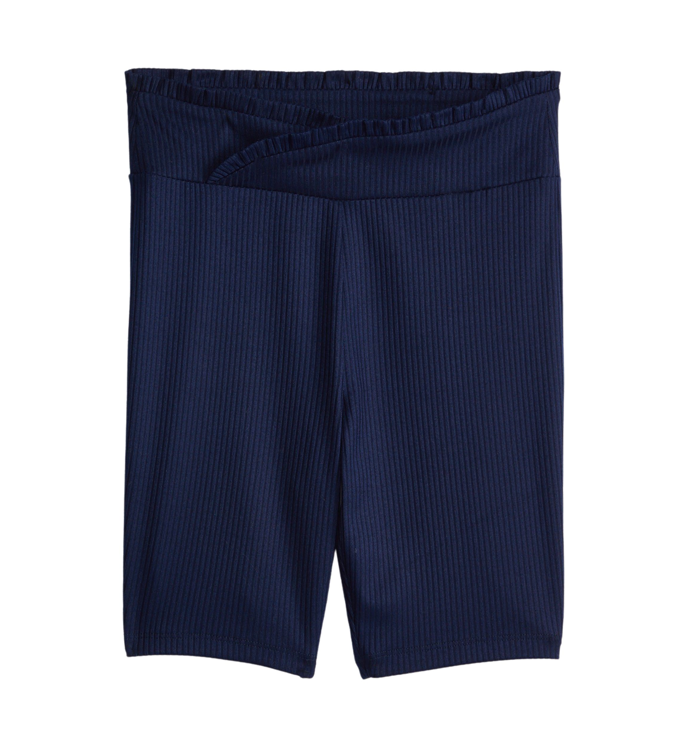 Girls 7-16 Pulled On Ribbed Bike Shorts