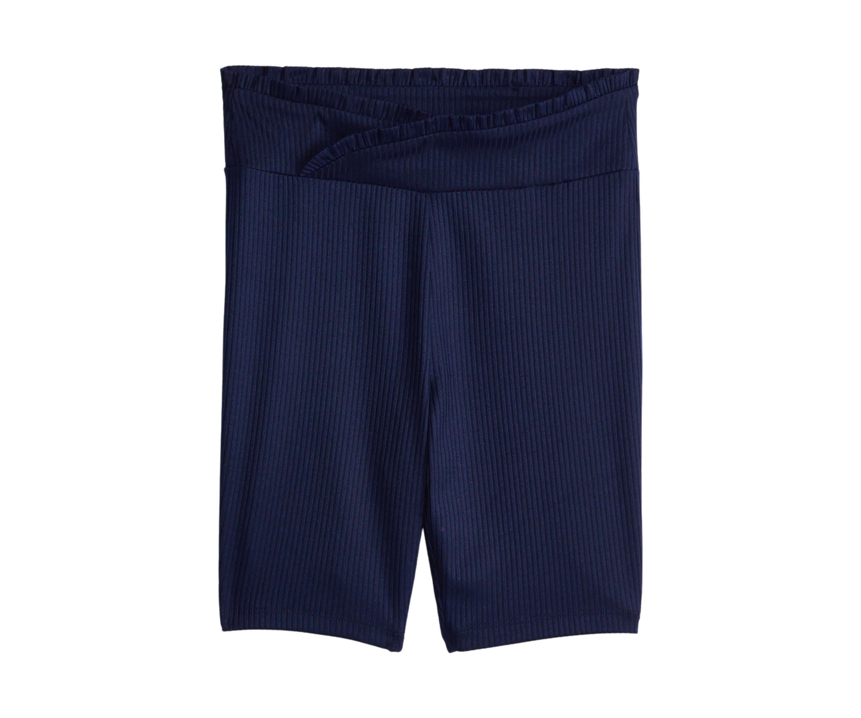 Girls 7-16 Pulled On Ribbed Bike Shorts
