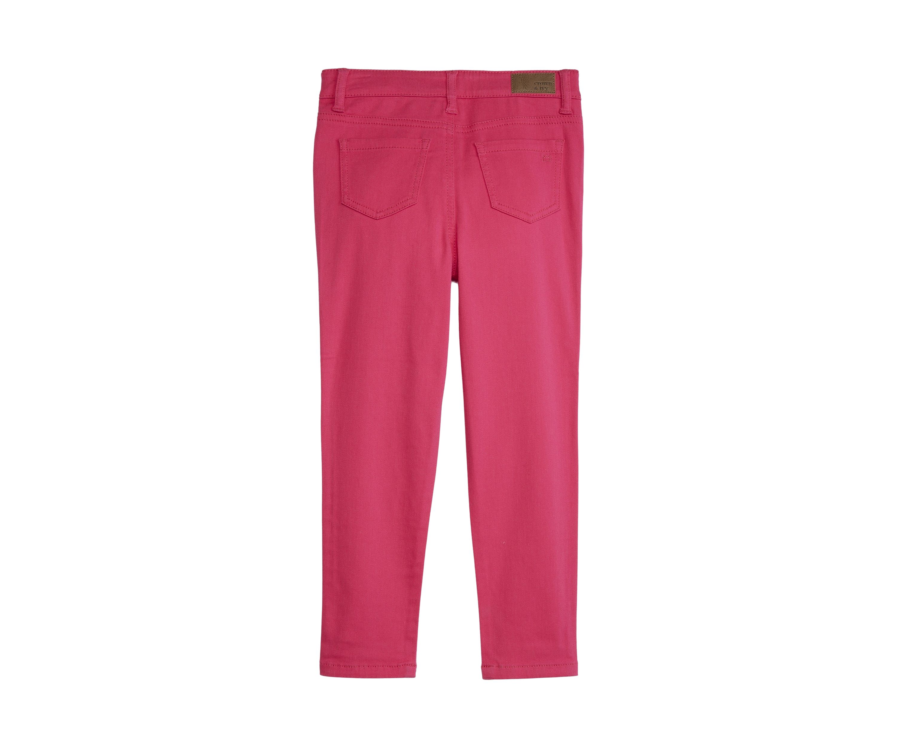 Girls 4-6x 5 Pocket Knit Twill Pants