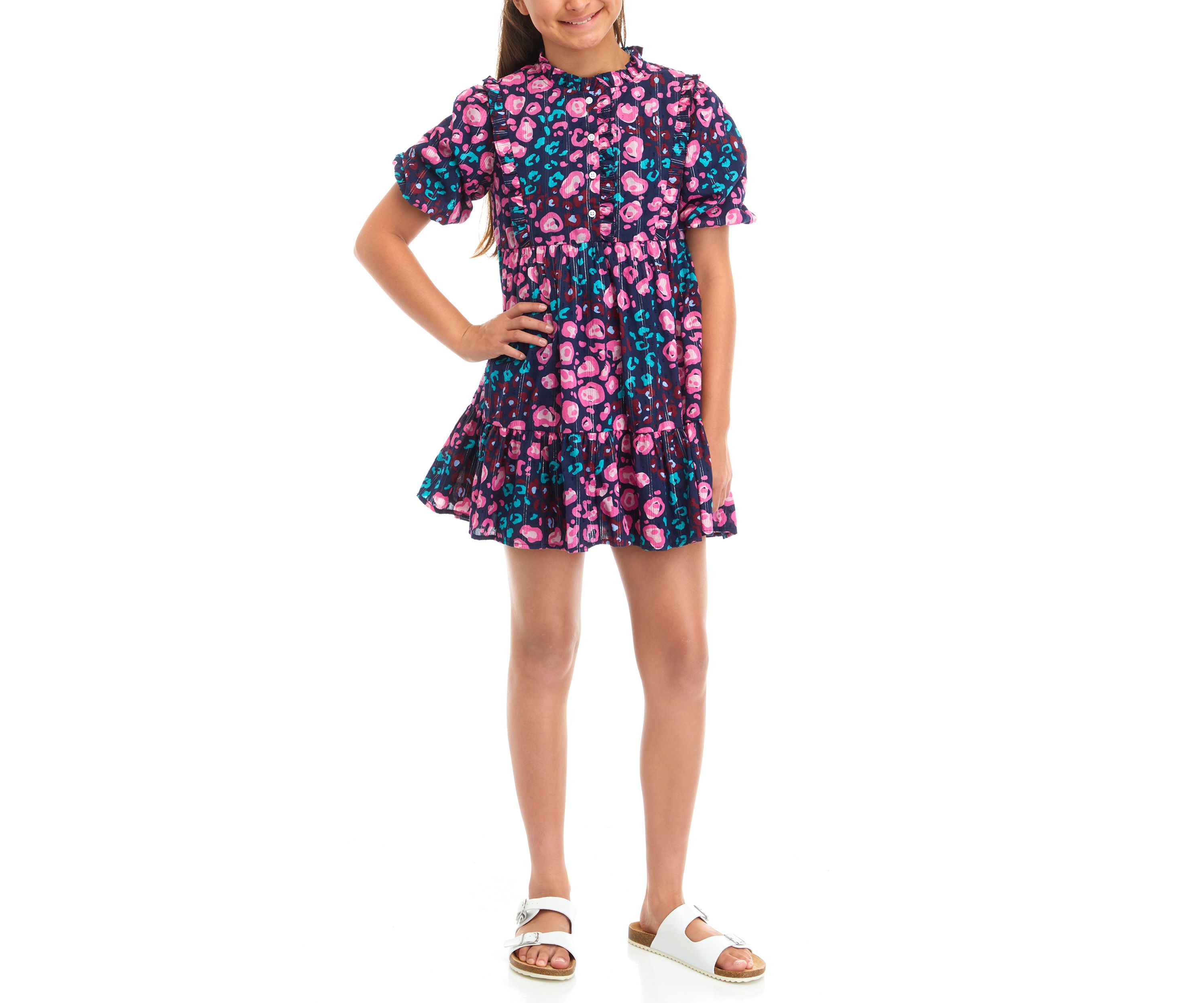 Girls 7-16 Ruffle Dress
