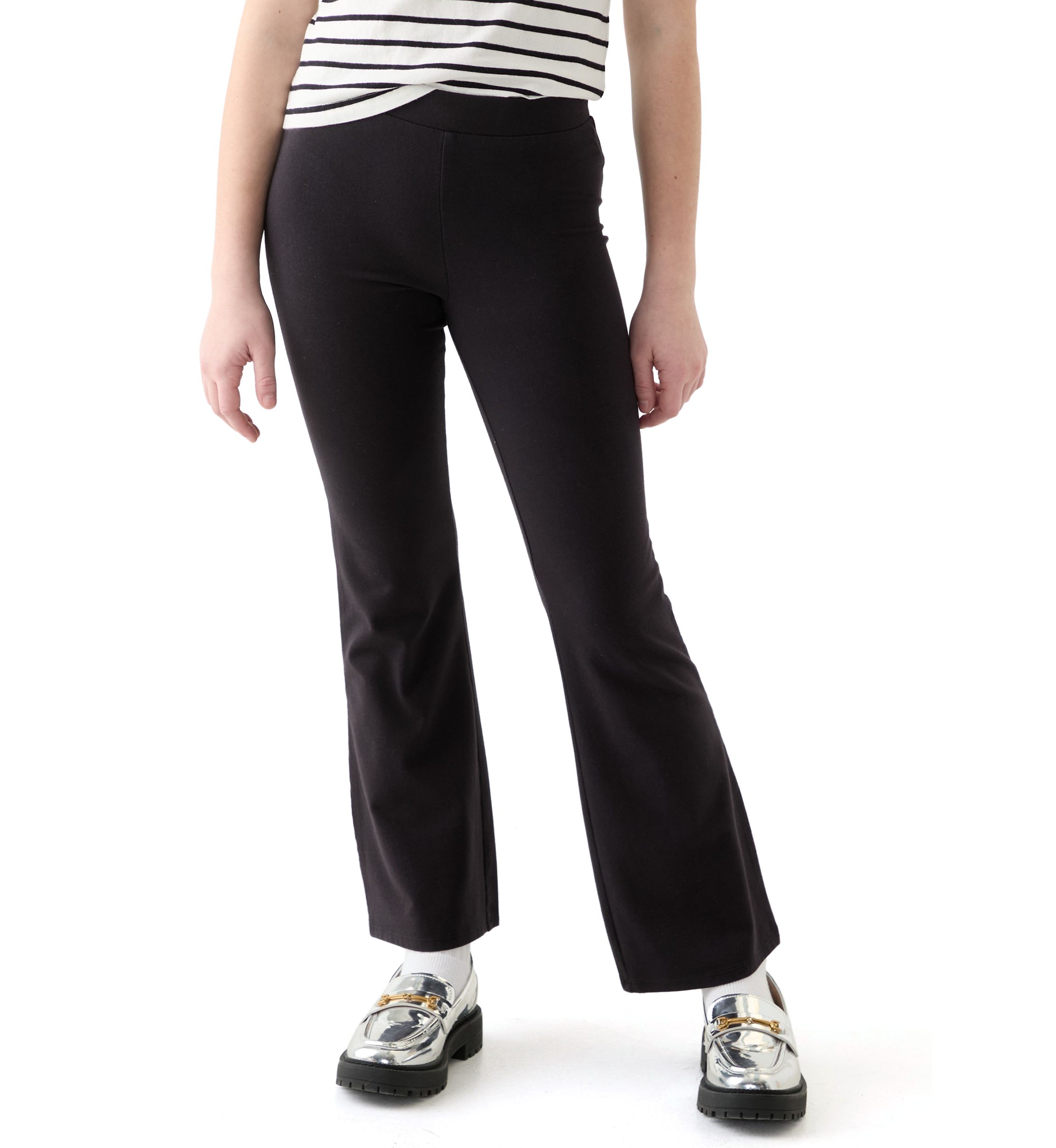 Girls 7-16 Pull On Solid Flare Pants