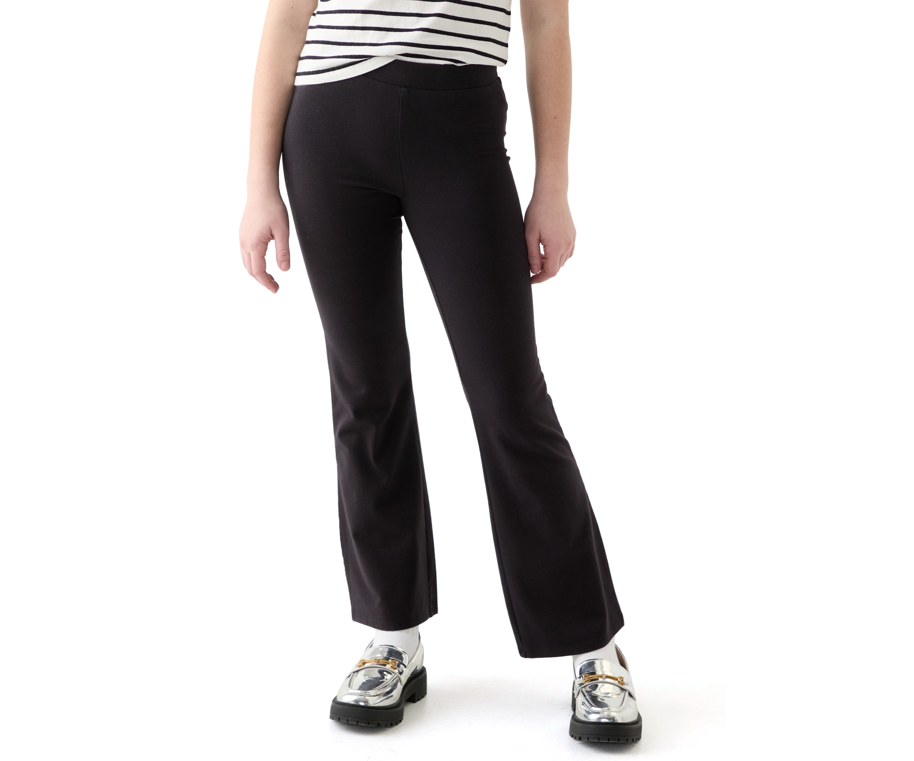 Girls 7-16 Pull On Solid Flare Pants