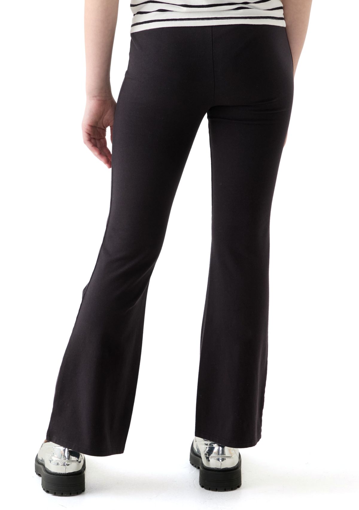 Girls 7-16 Pull On Solid Flare Pants