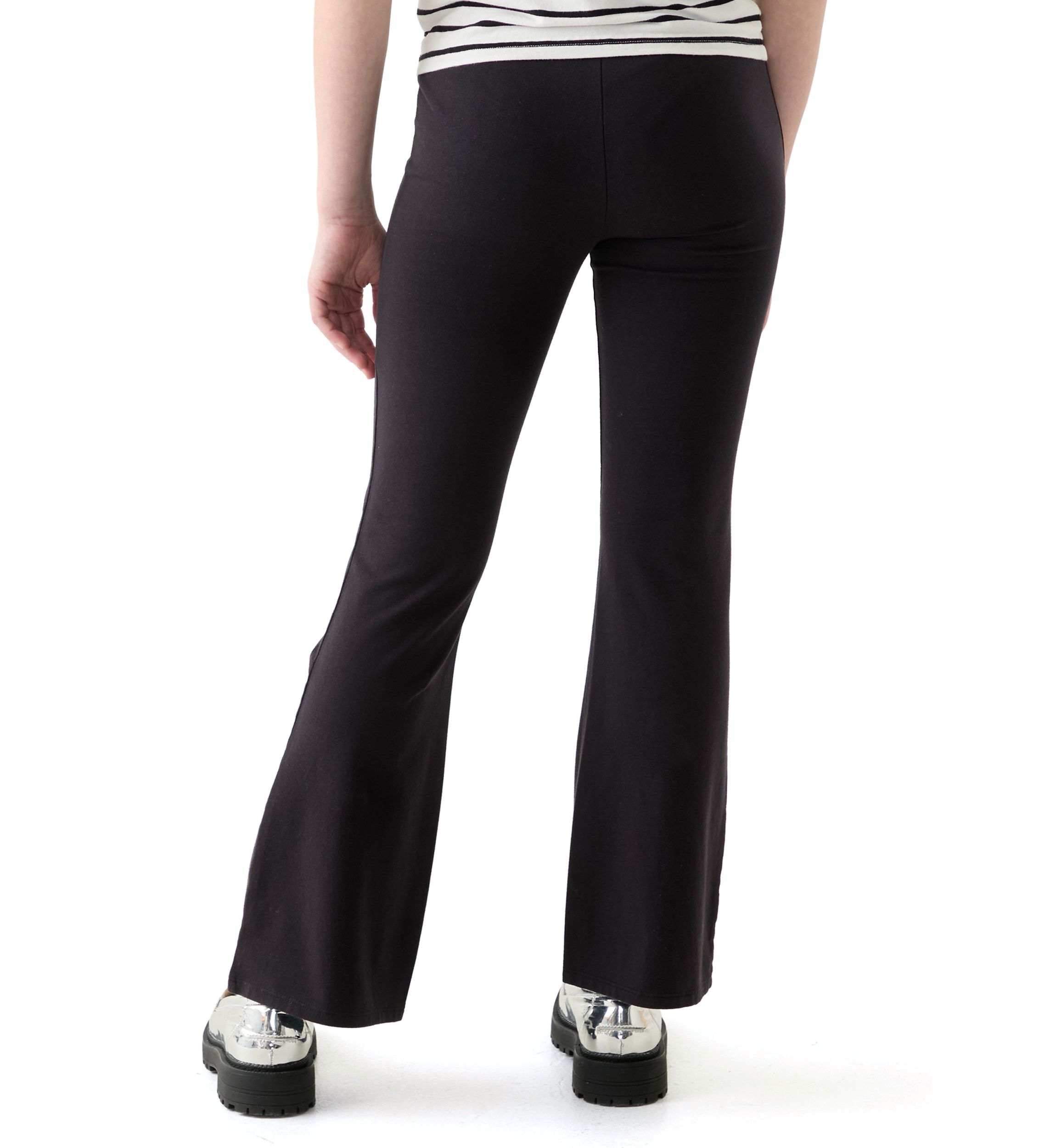 Girls 7-16 Pull On Solid Flare Pants