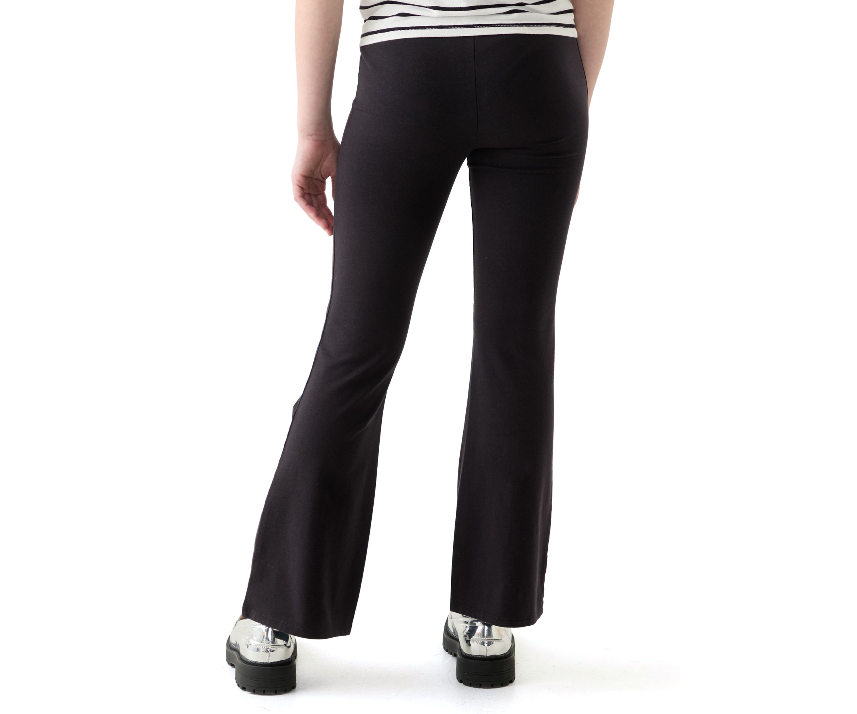 Girls 7-16 Pull On Solid Flare Pants