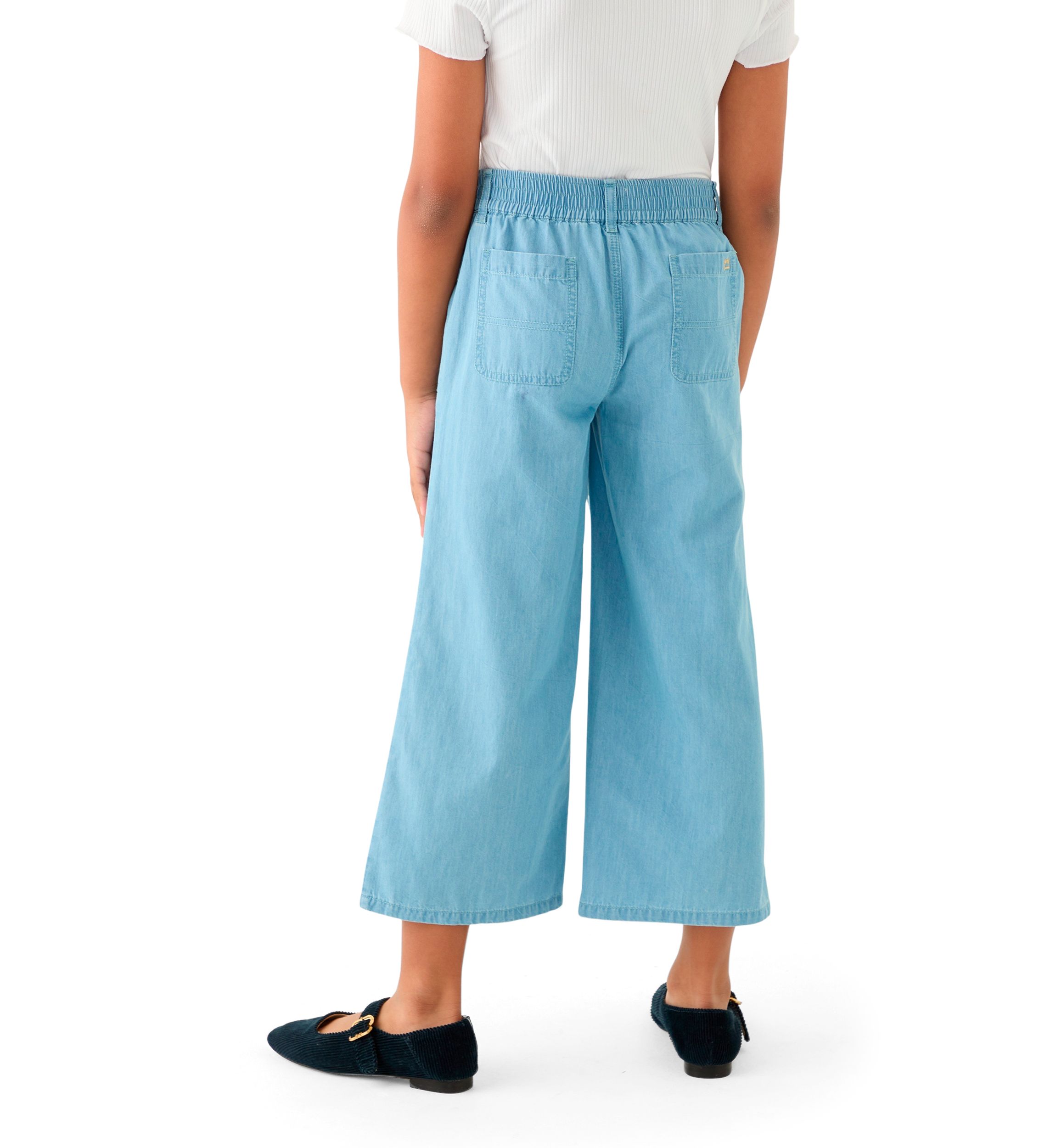 Girls 7-16 Utility Chambray Crop Jeans