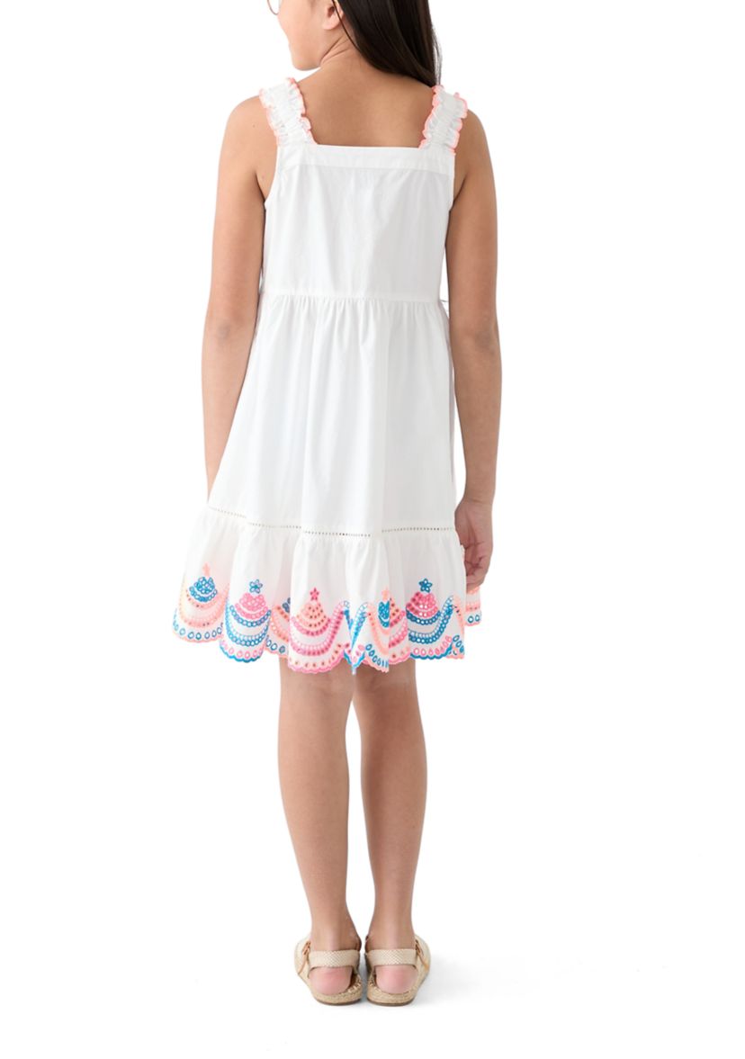 Girls 7-16 Embroidered Tank Dress