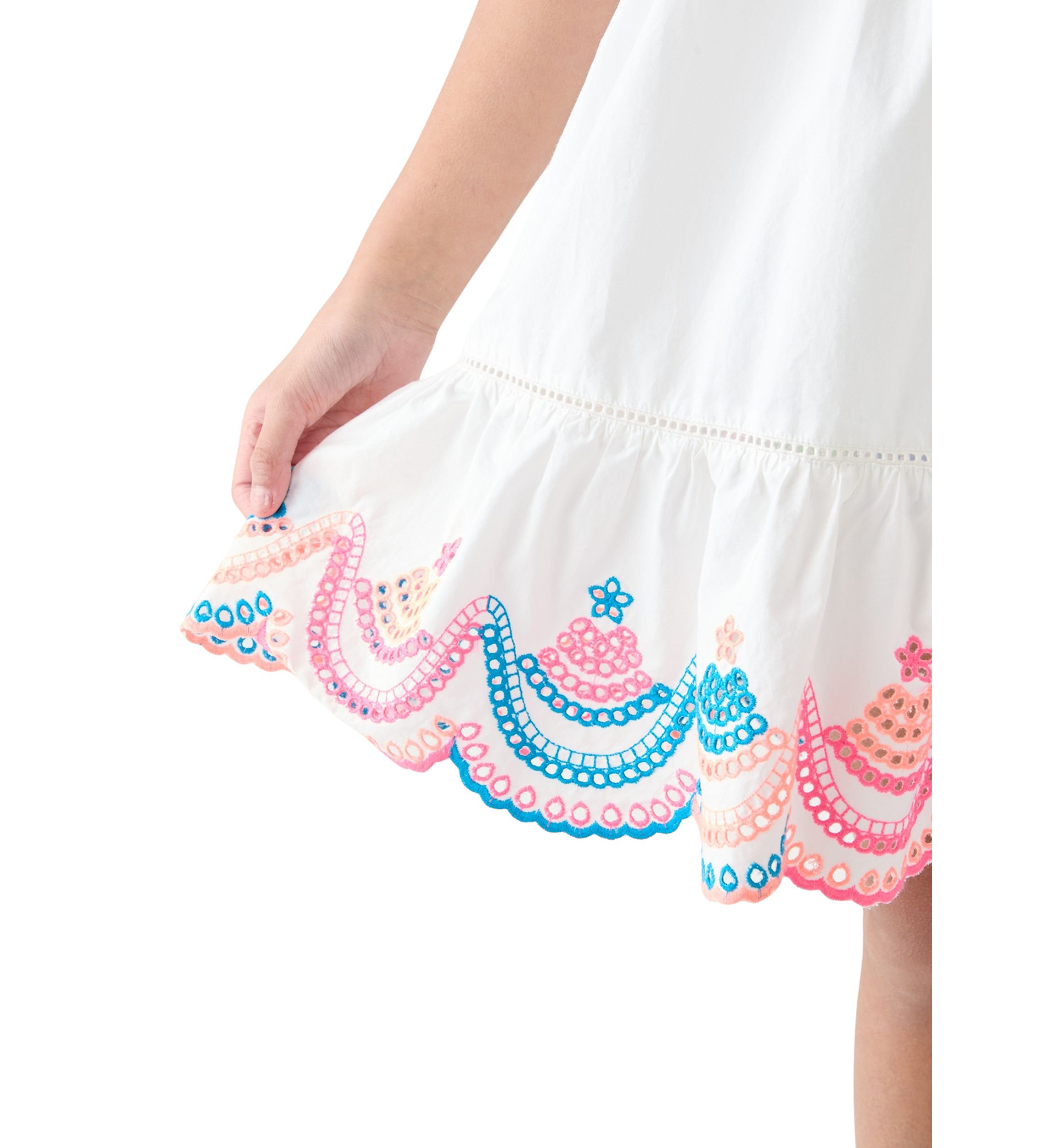 Girls 7-16 Embroidered Tank Dress