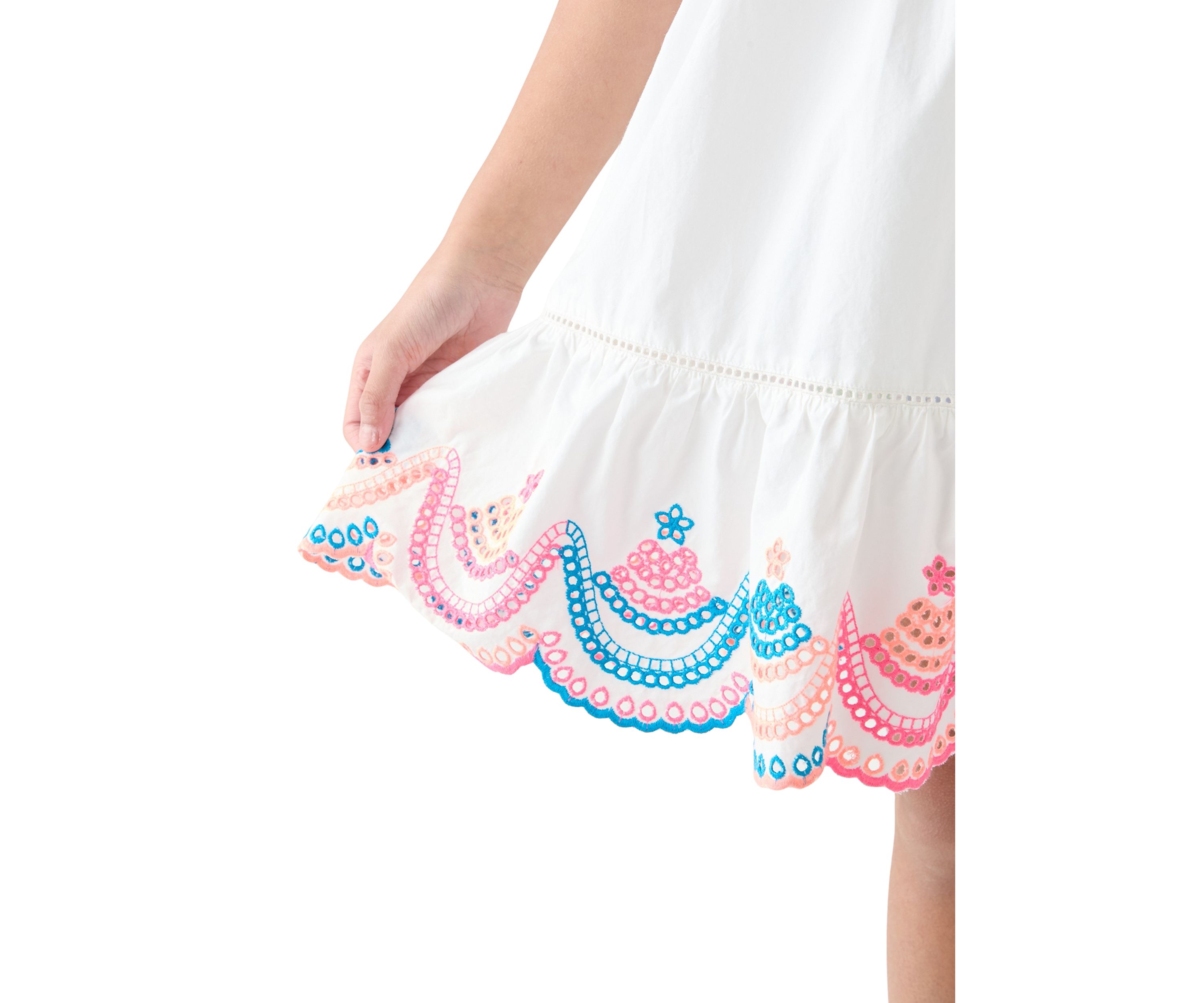 Girls 7-16 Embroidered Tank Dress