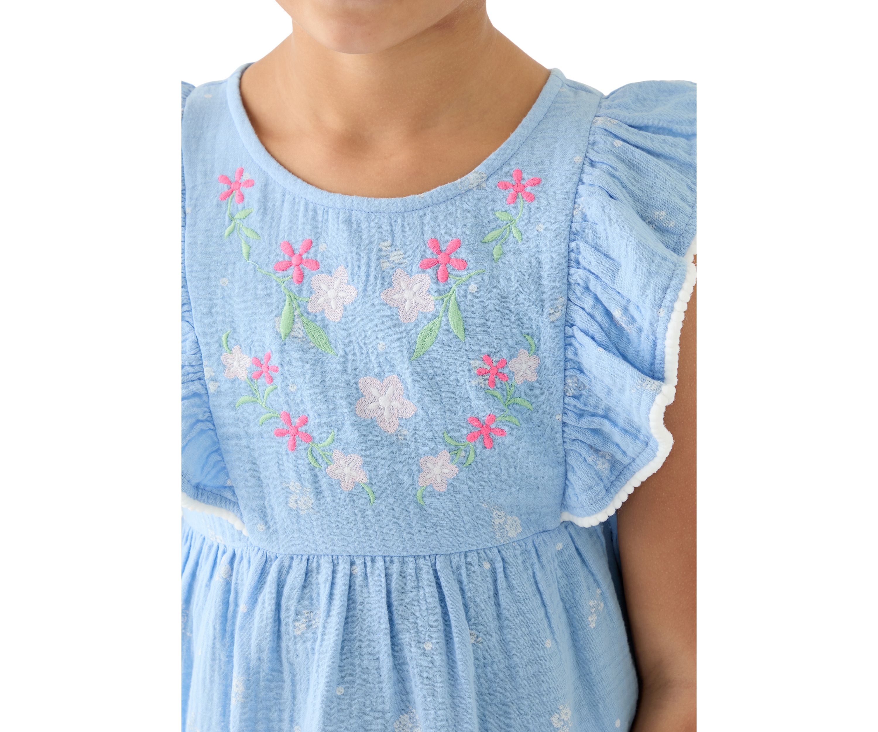 Girls 7-16 Embroidered Top