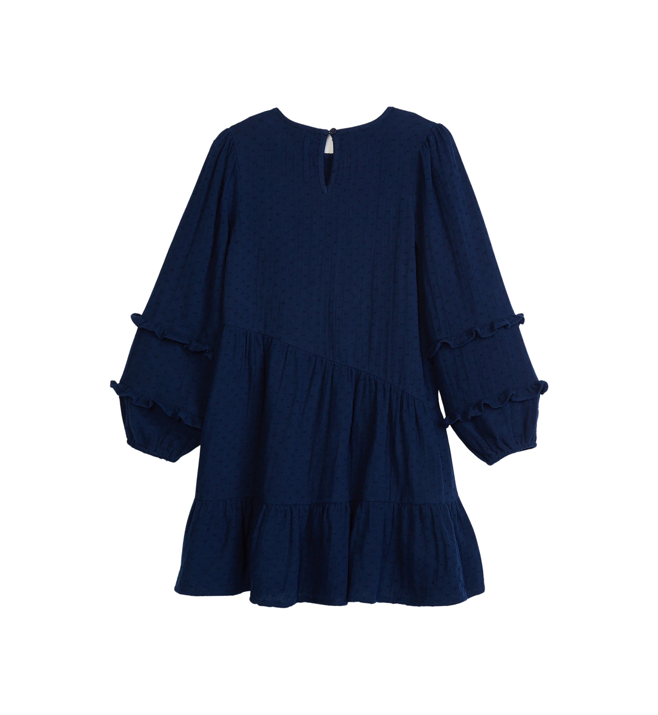 Girls 4-6x Clip Dot Asymmetrical Dress