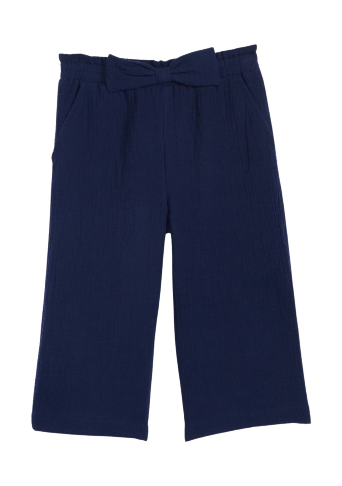 Girls 4-6x Wide Leg Pull On Cropped Pants