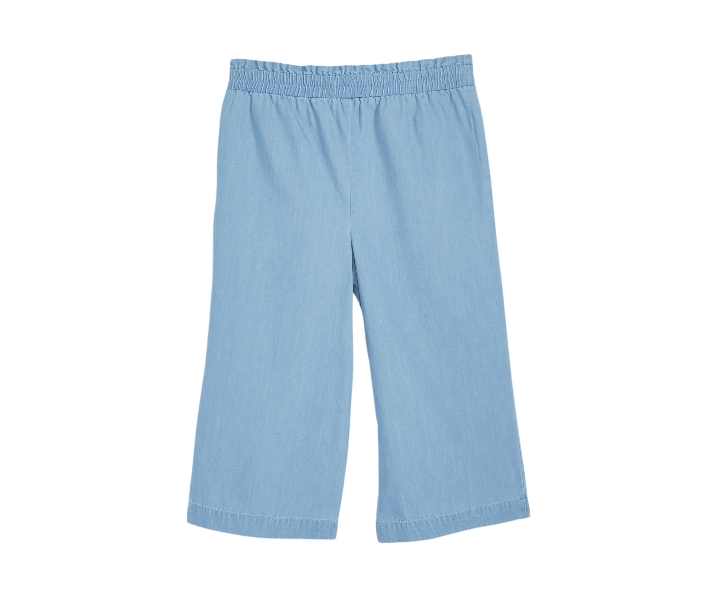 Girls 4-6x Pull On Chambray Cropped Pants