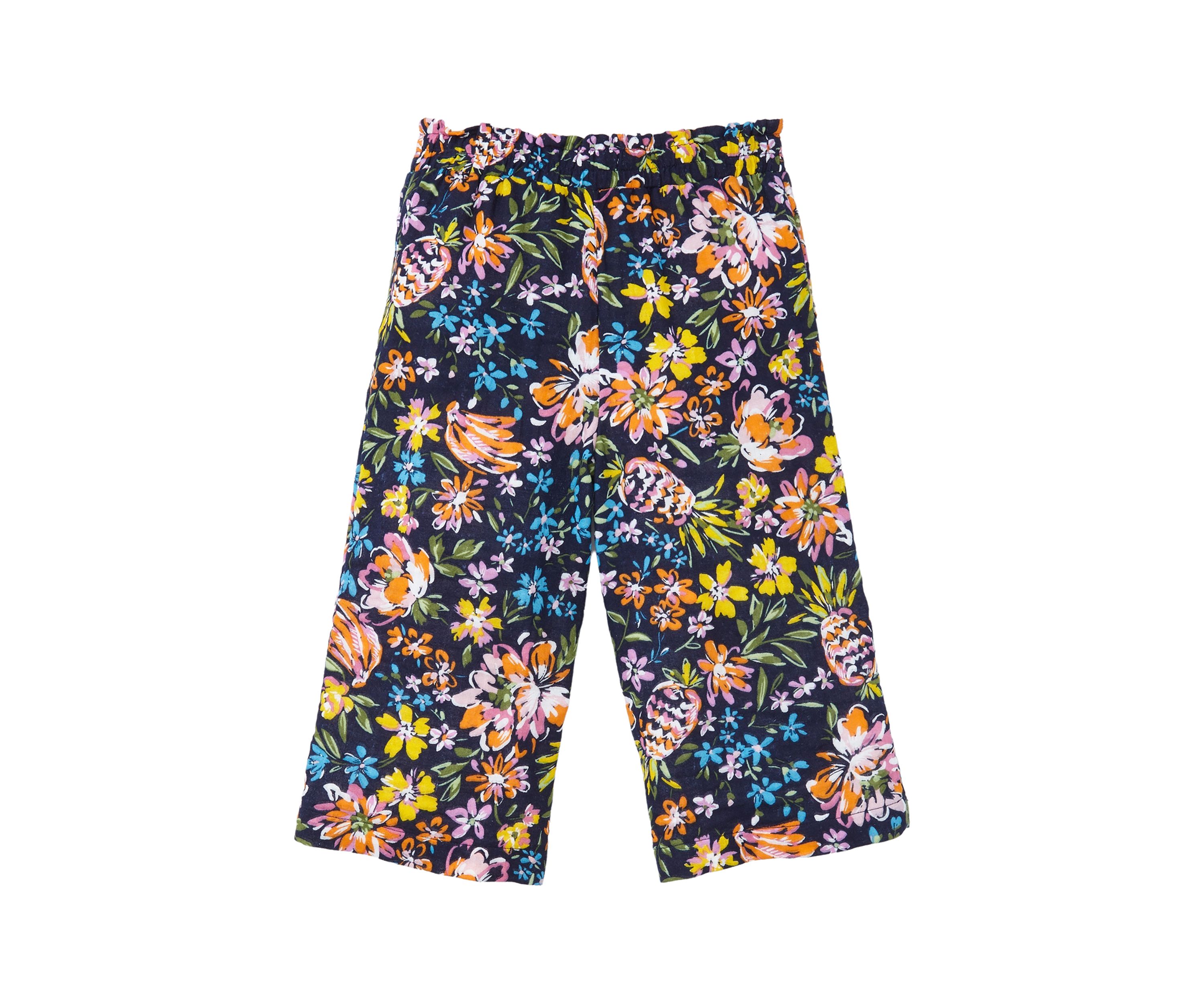 Girls 4-6x Pull On Printed Crop Pants