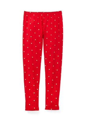 Crown & Ivy Girls 4-6x Printed Leggings, Red
