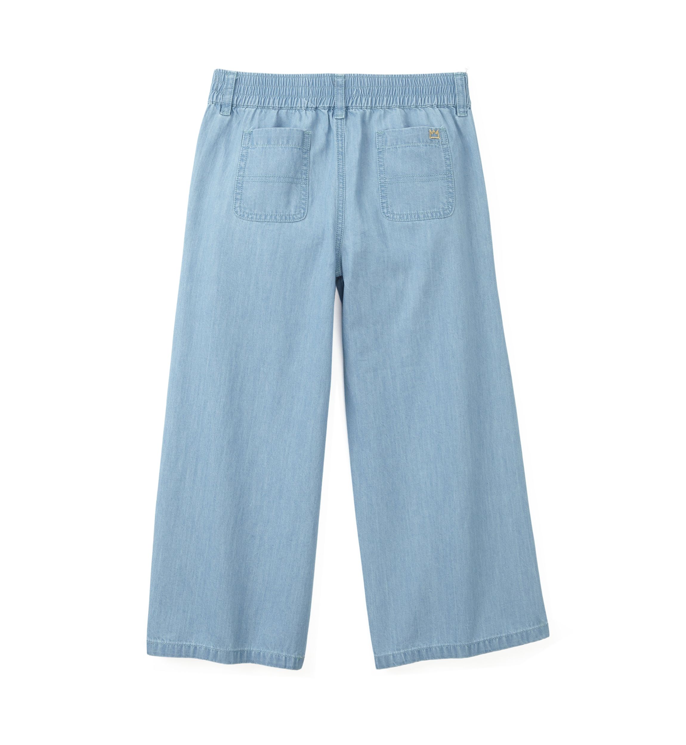 Girls 4-6x Utility Chambray Crop Pants