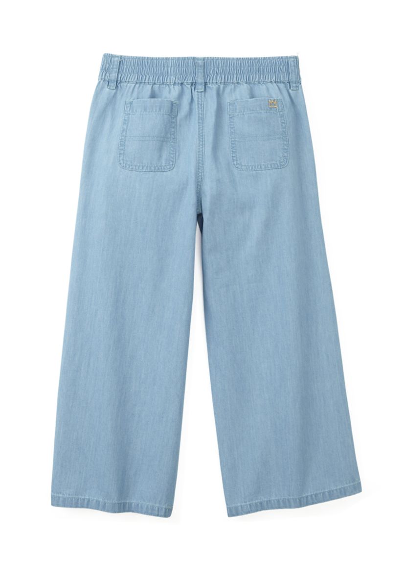 Girls 4-6x Utility Chambray Crop Pants