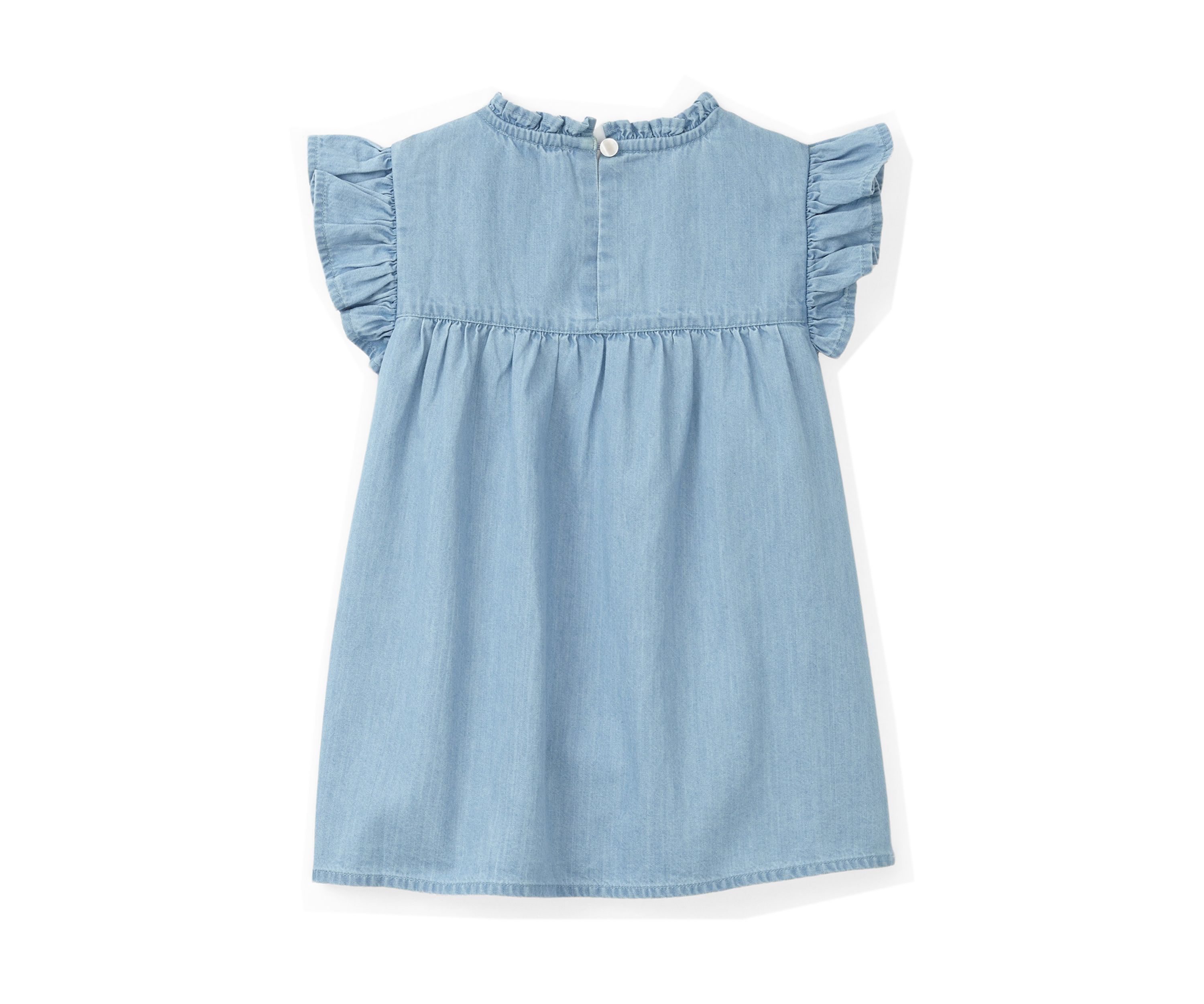 Girls 4-6x High Neck Ruffle Top 