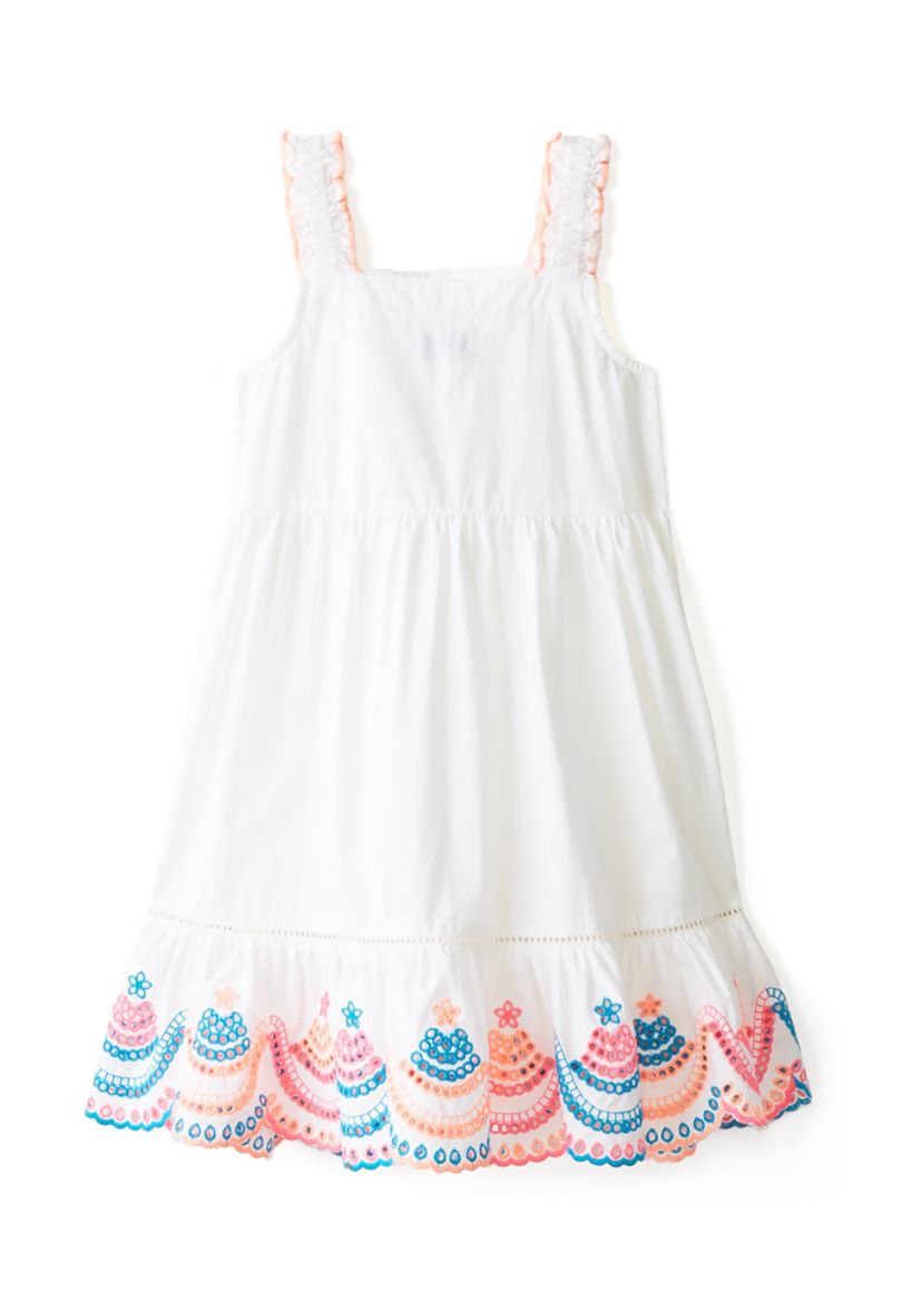 Girls 4-6x Embroidered Tank Dress