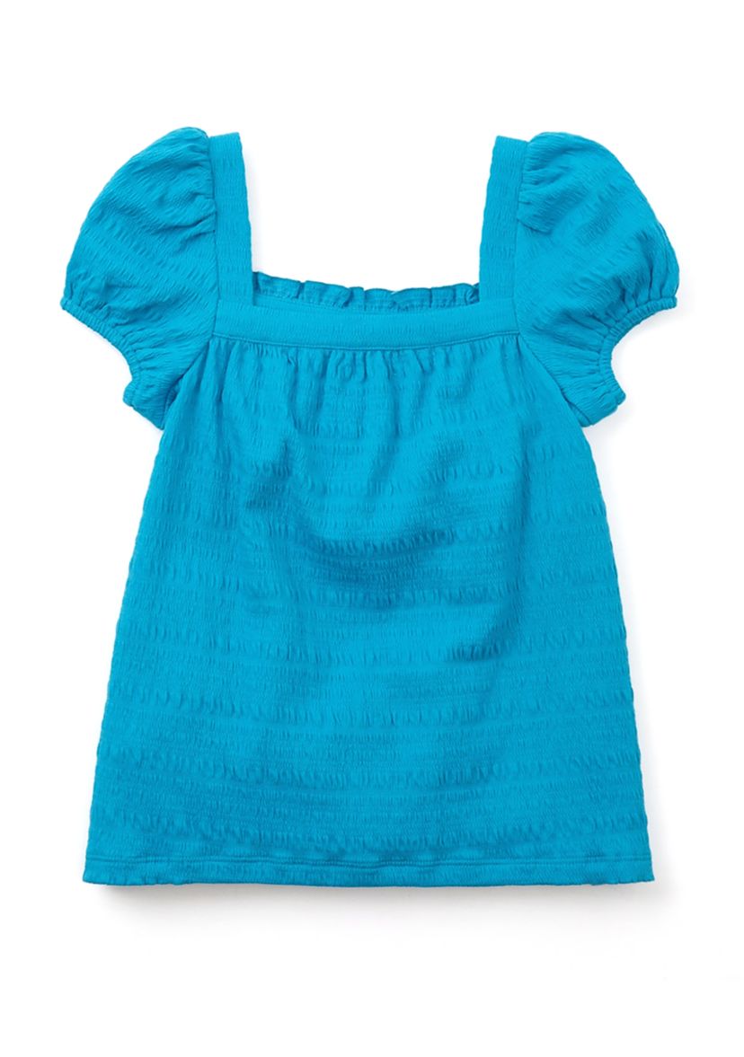 Girls 4-6x Puff Sleeve Knit Top